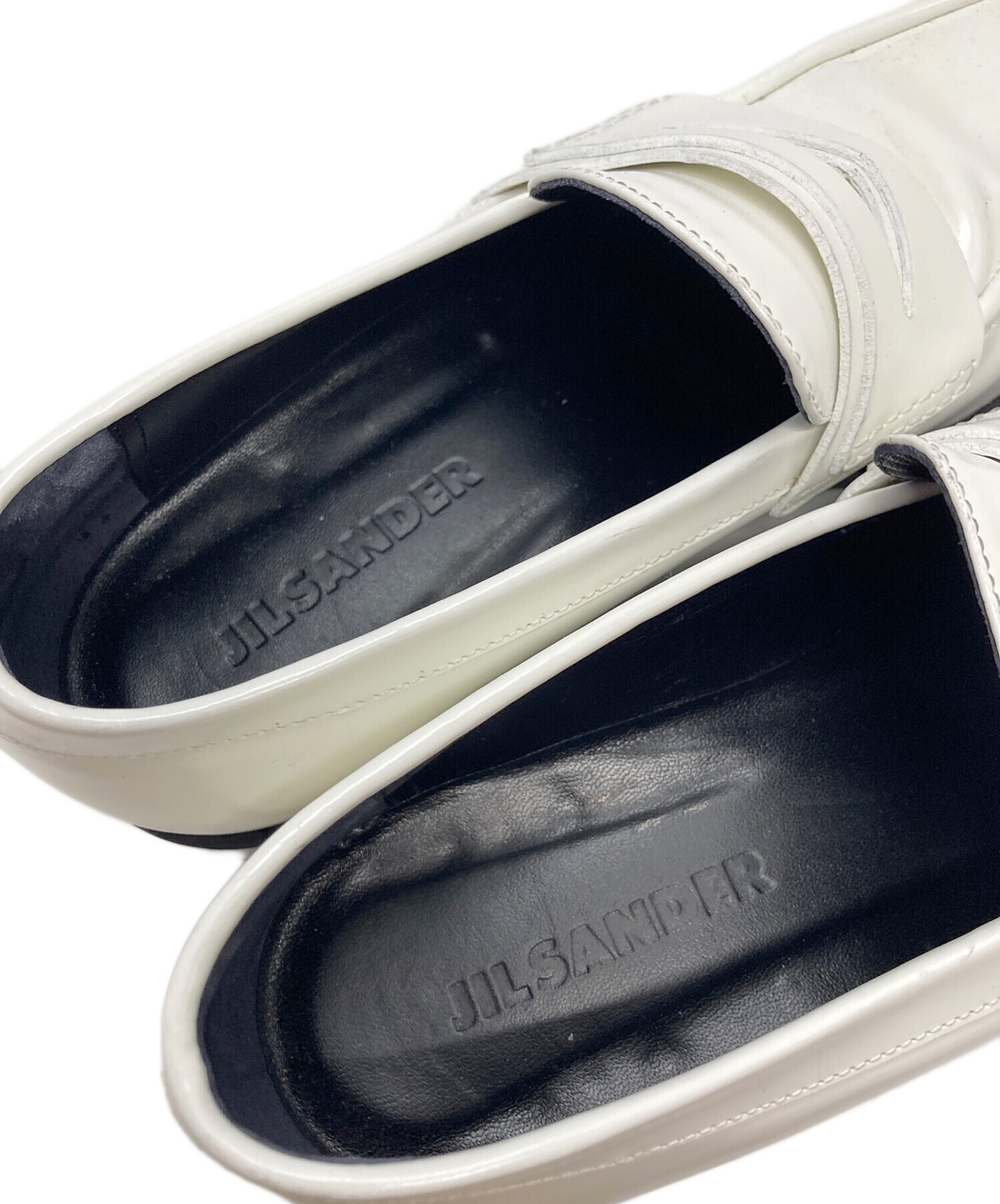 中古・古着通販】JIL SANDER (ジルサンダー) ローファー ホワイト 