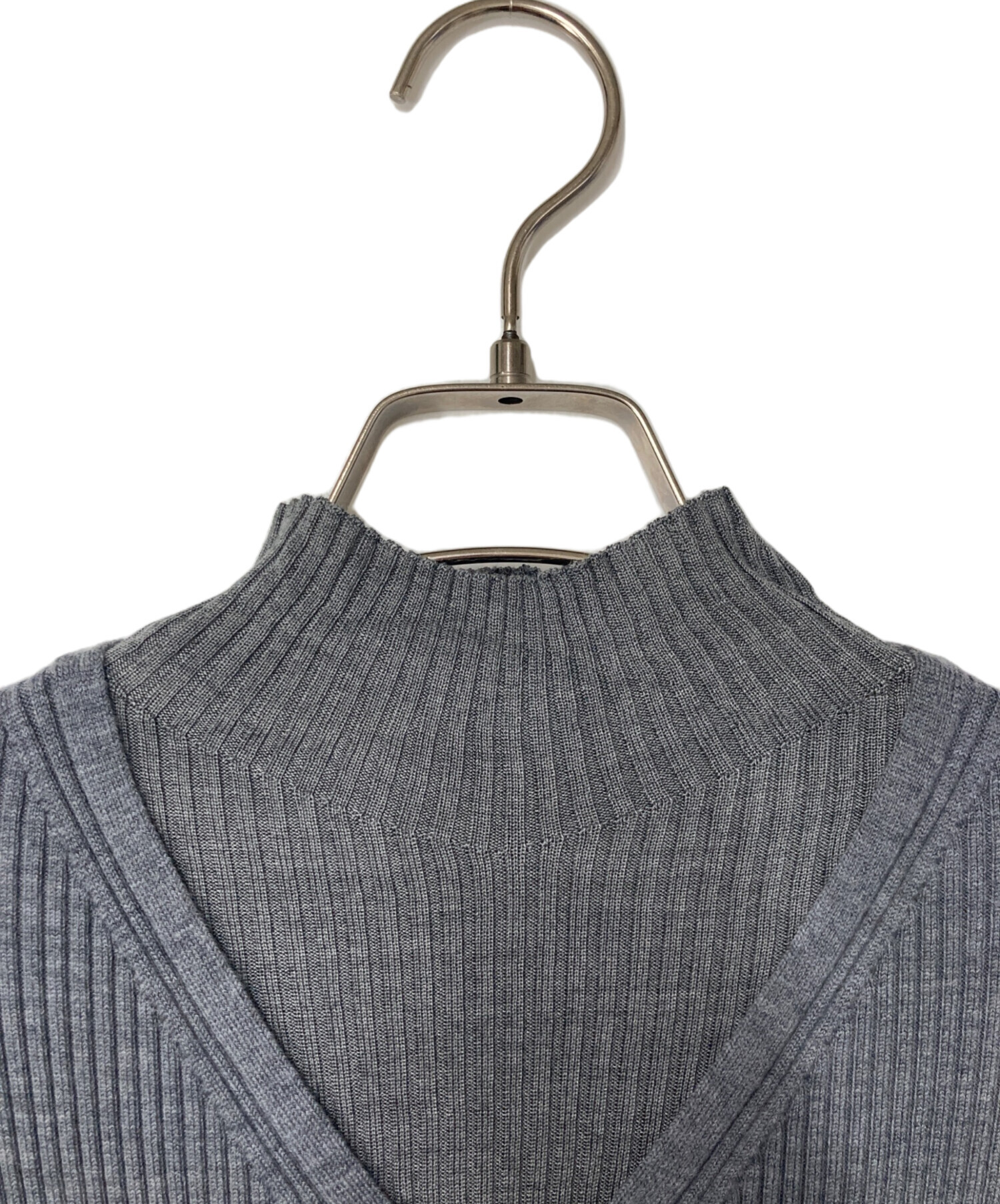 中古・古着通販】theory (セオリー) EMPIRE WOOL MOCK NK DR グレー