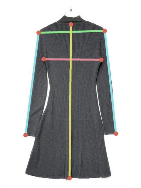 中古・古着通販】theory (セオリー) EMPIRE WOOL MOCK NK DR グレー