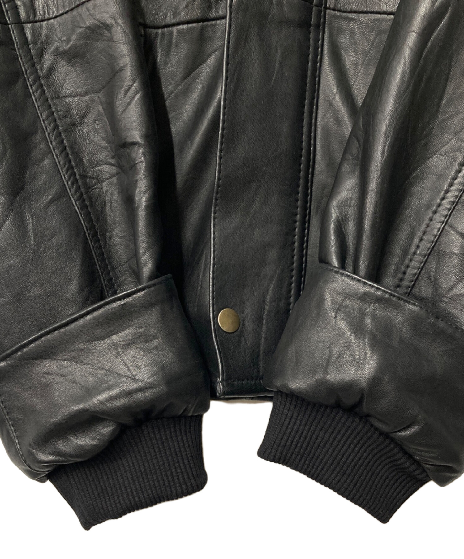 中古・古着通販】yoused (ユーズド) LEATHER FISHING JACKET/レザー