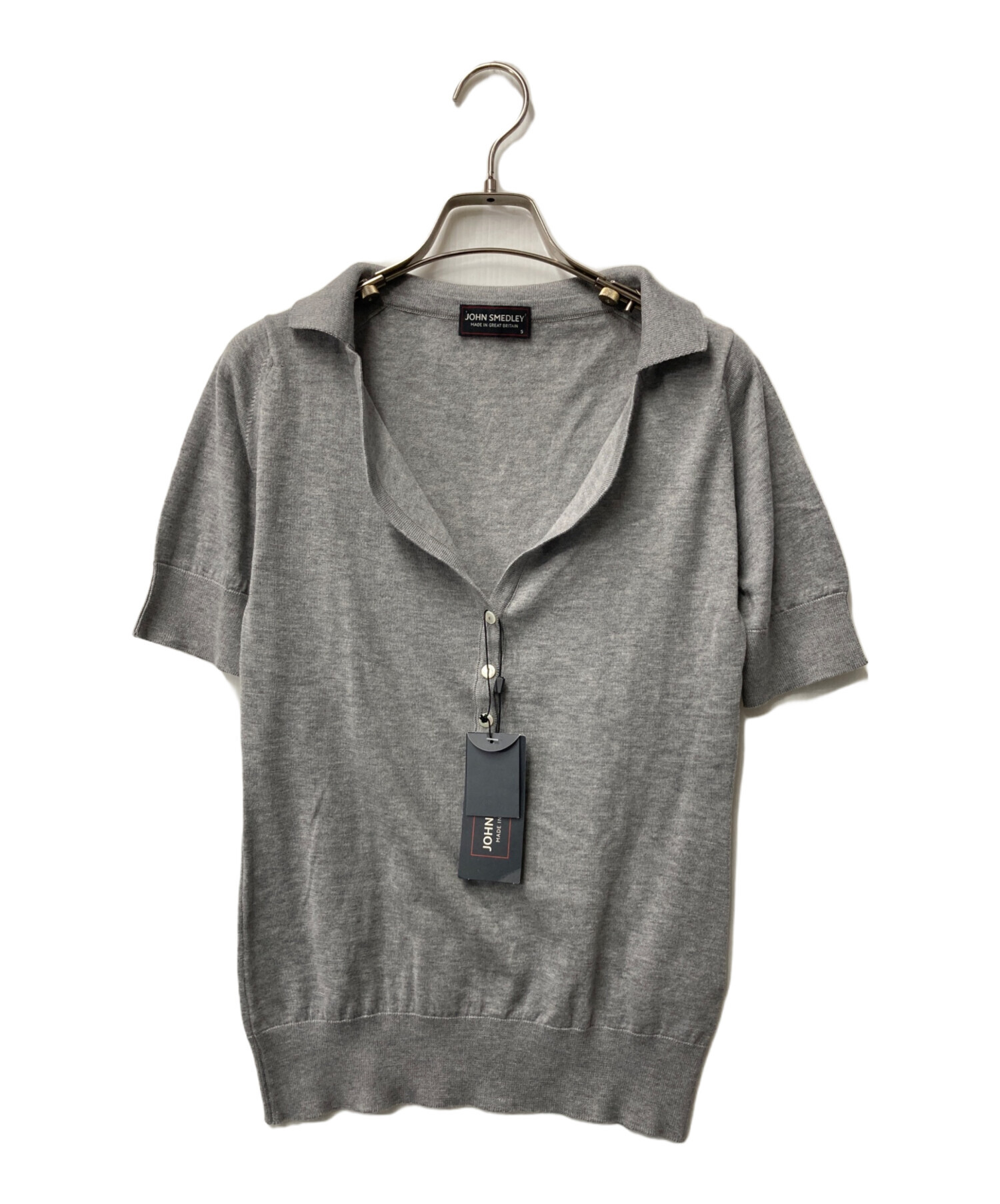 【未使用】JOHN SMEDLEY SKIPPER KNIT POLO L 中古・古着通販】JOHN SMEDLEY (ジョンスメドレー) スキッパーニット