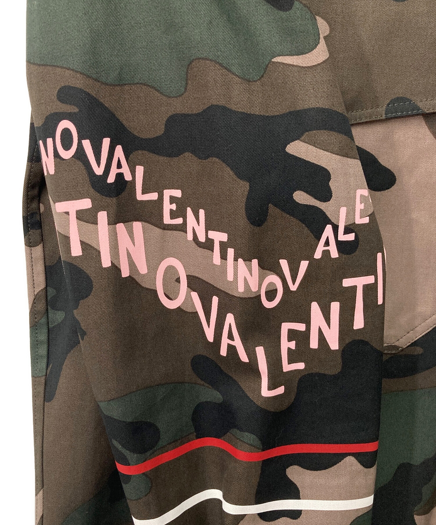 中古・古着通販】VALENTINO (ヴァレンティノ) カモ柄プリントシャツ