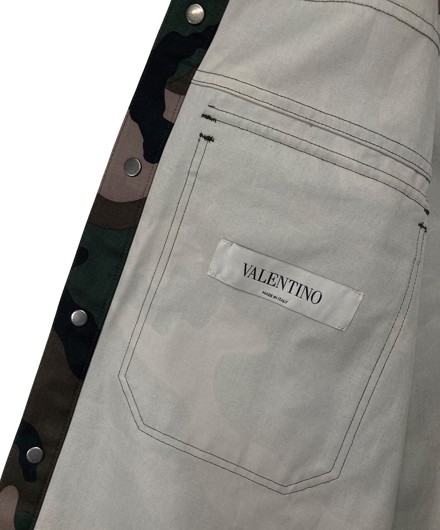 中古・古着通販】VALENTINO (ヴァレンティノ) カモ柄プリントシャツ