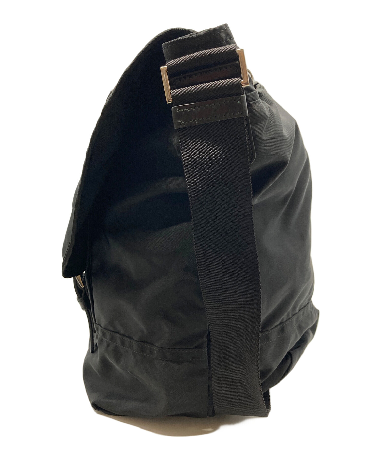 中古・古着通販】PRADA (プラダ) ナイロンショルダーバッグ ブラック
