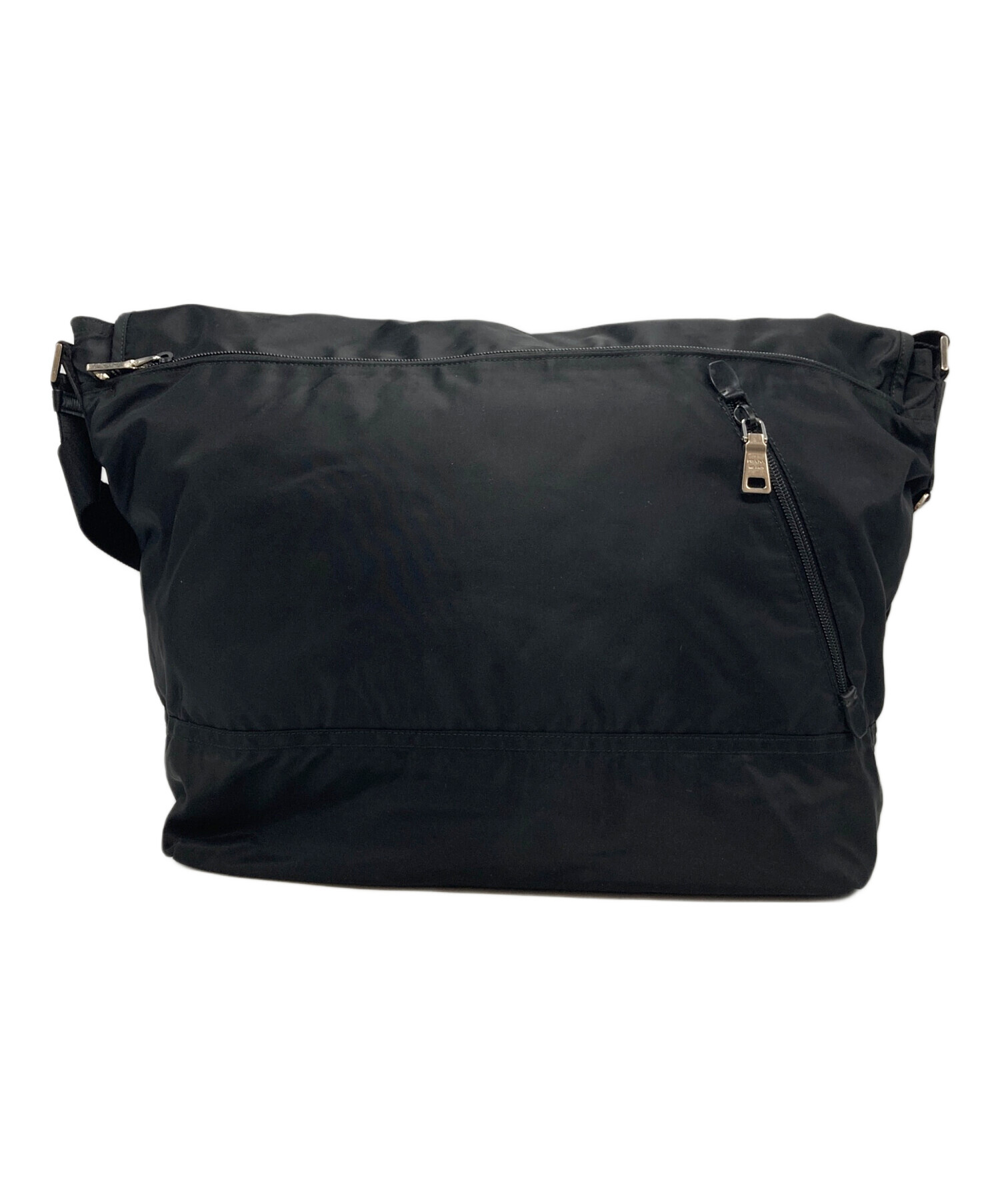 中古・古着通販】PRADA (プラダ) ナイロンショルダーバッグ ブラック
