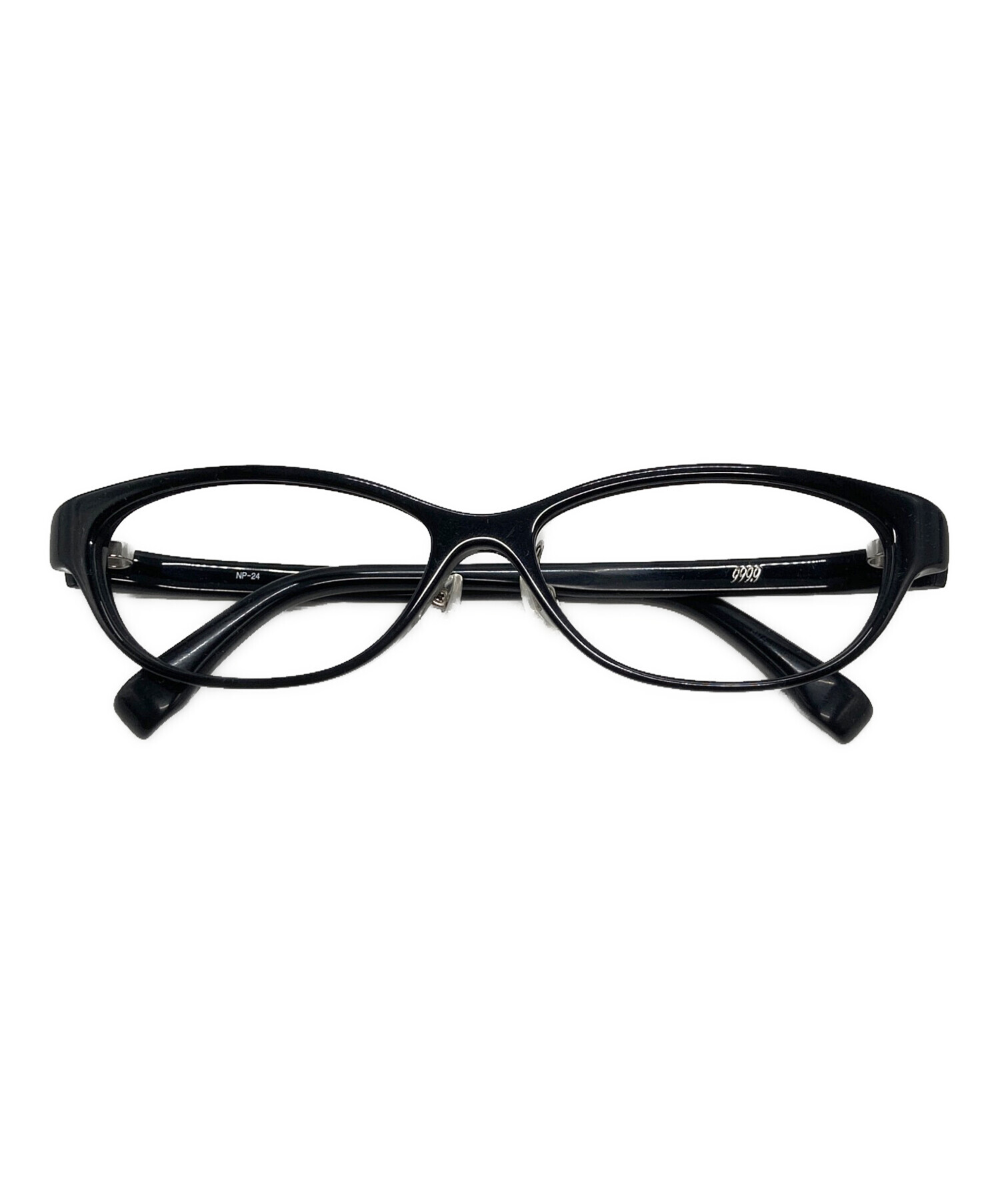⭐️美品⭐️999'9 フォーナインズ メガネ　NP-37 Col.8890 黒 中古・古着通販】999.9 (フォーナインズ) 眼鏡/メガネ ブラック サイズ