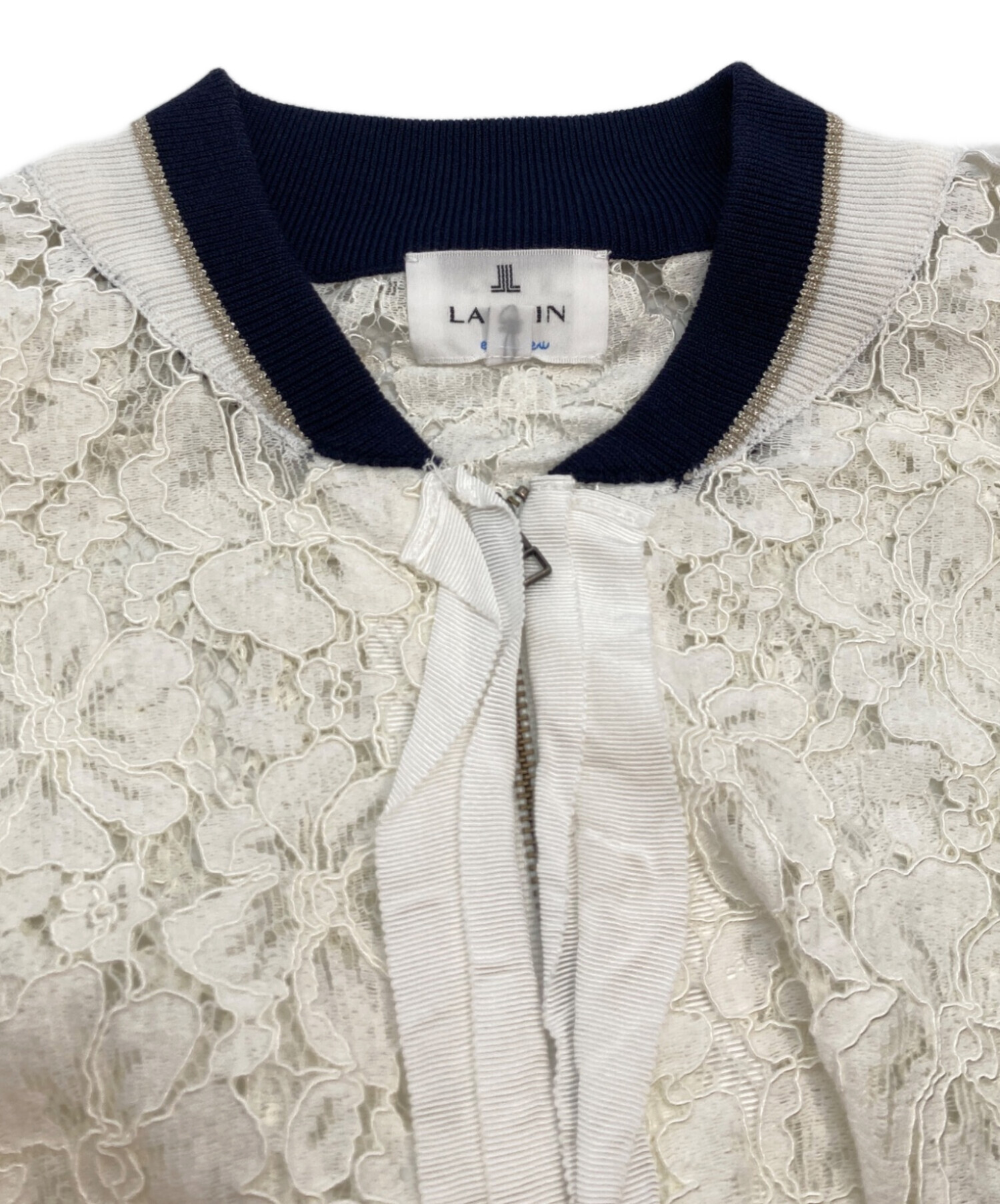 中古・古着通販】LANVIN en Bleu (ランバンオンブルー) レースブルゾン 