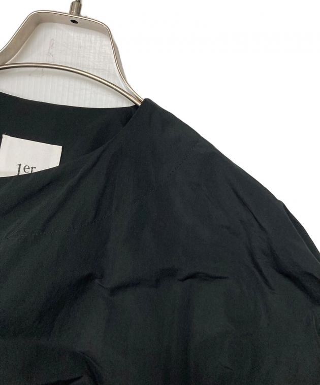 新品✨1er Arrondissement　綿×ポリ　ベルテッドショートコート黒 中古・古着通販】1er Arrondissement (プルミエ アロンディスモン