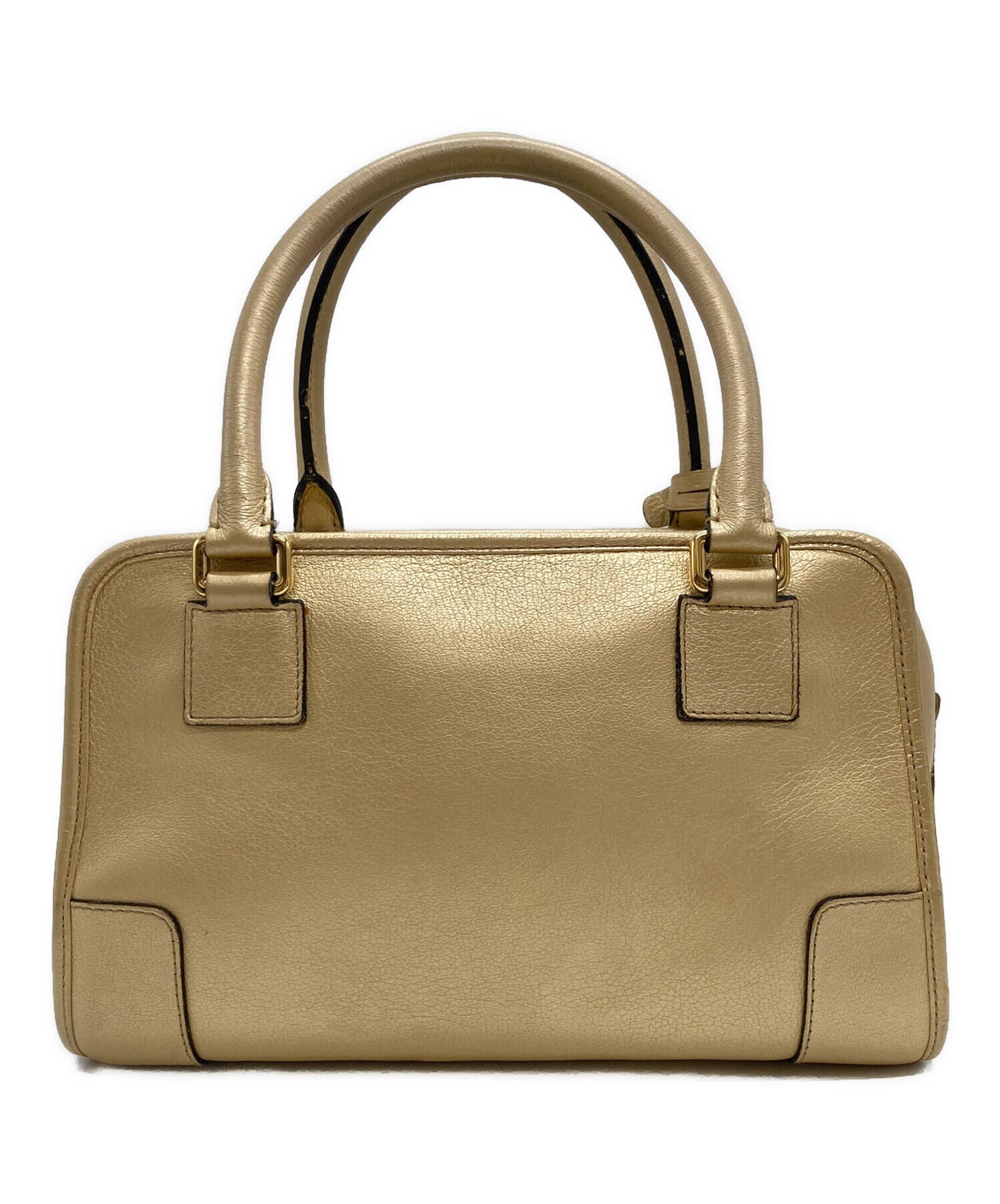 中古・古着通販】LOEWE (ロエベ) ハンドバッグ アマソナ28 ゴールド