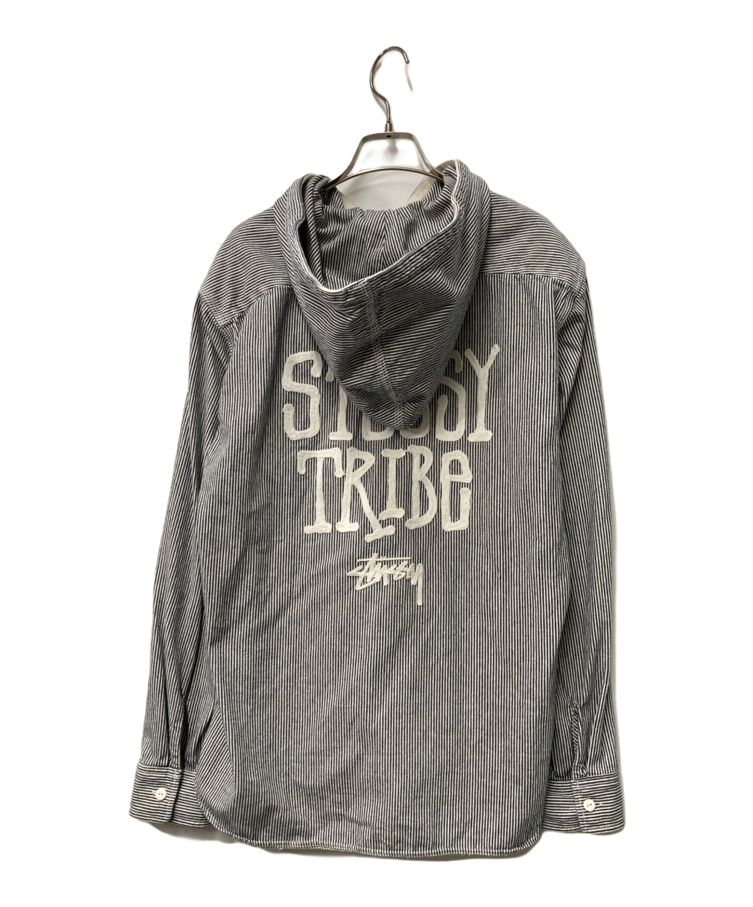 中古・古着通販】stussy (ステューシー) ジップアップストライプ 