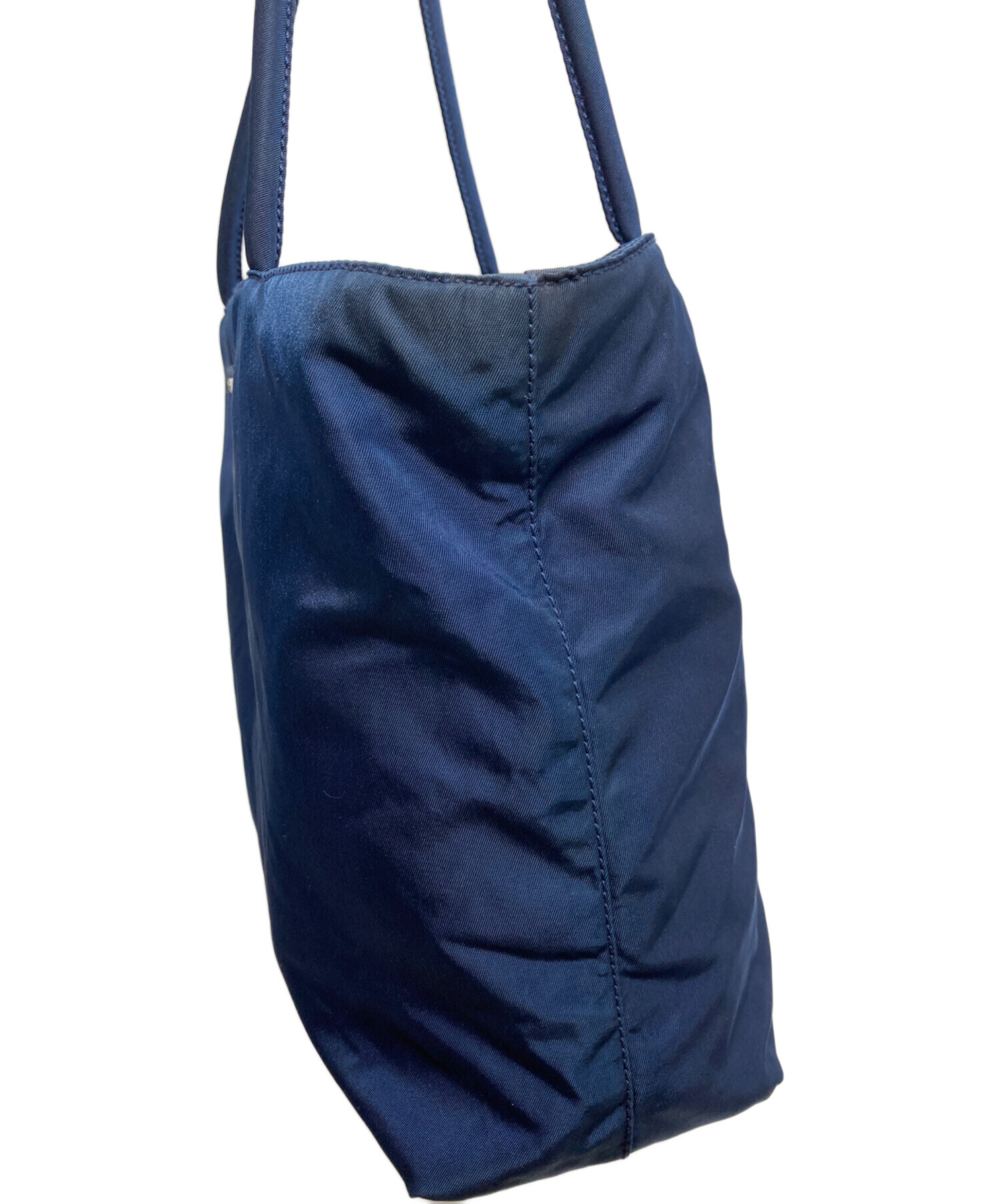 PRADA SPORTS トート　ネイビー　プラダ　バッグ　紺　ナイロントート 中古・古着通販】PRADA (プラダ) ナイロンワンショルダートートバッグ