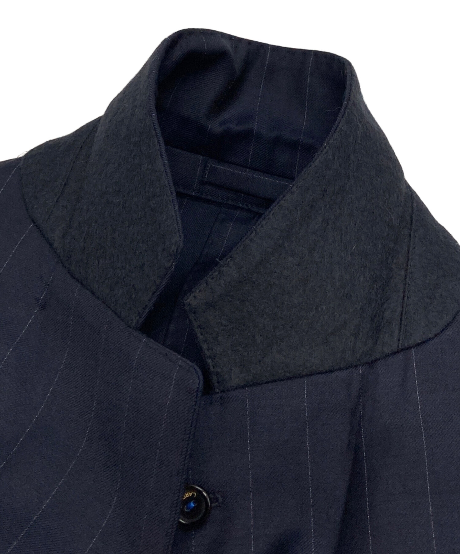 美品✨ラルディーニ ブートニエール テーラードジャケット 本切羽 段返り ウール 中古・古着通販】LARDINI (ラルディーニ) ウールストライプ テーラード