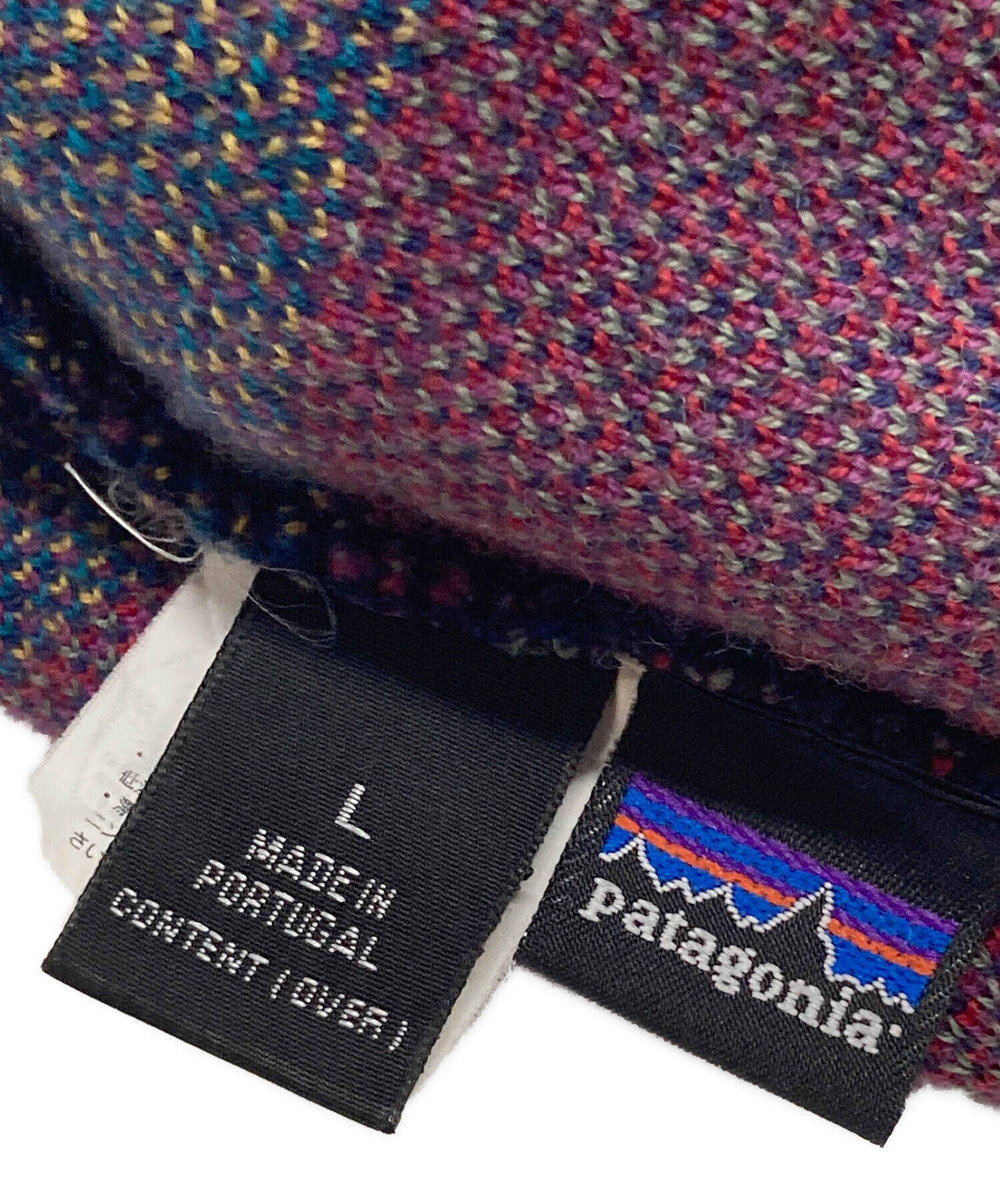中古・古着通販】Patagonia (パタゴニア) 総柄ニットキャップ ネイビー
