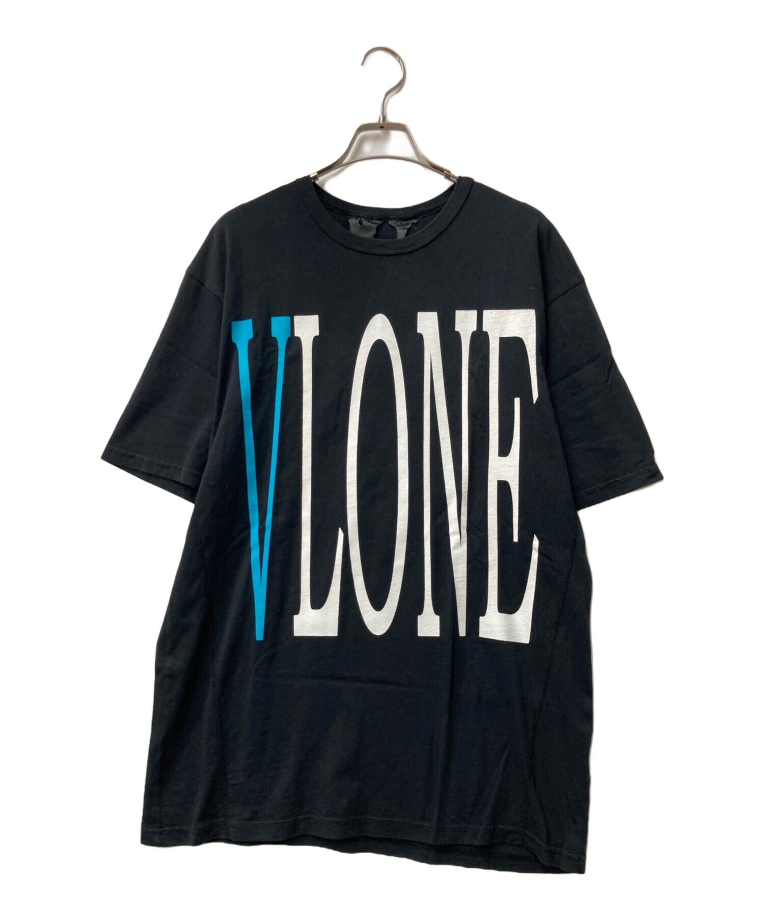 中古・古着通販】VLONE (ヴィーロン) プリントTシャツ ブラック サイズ