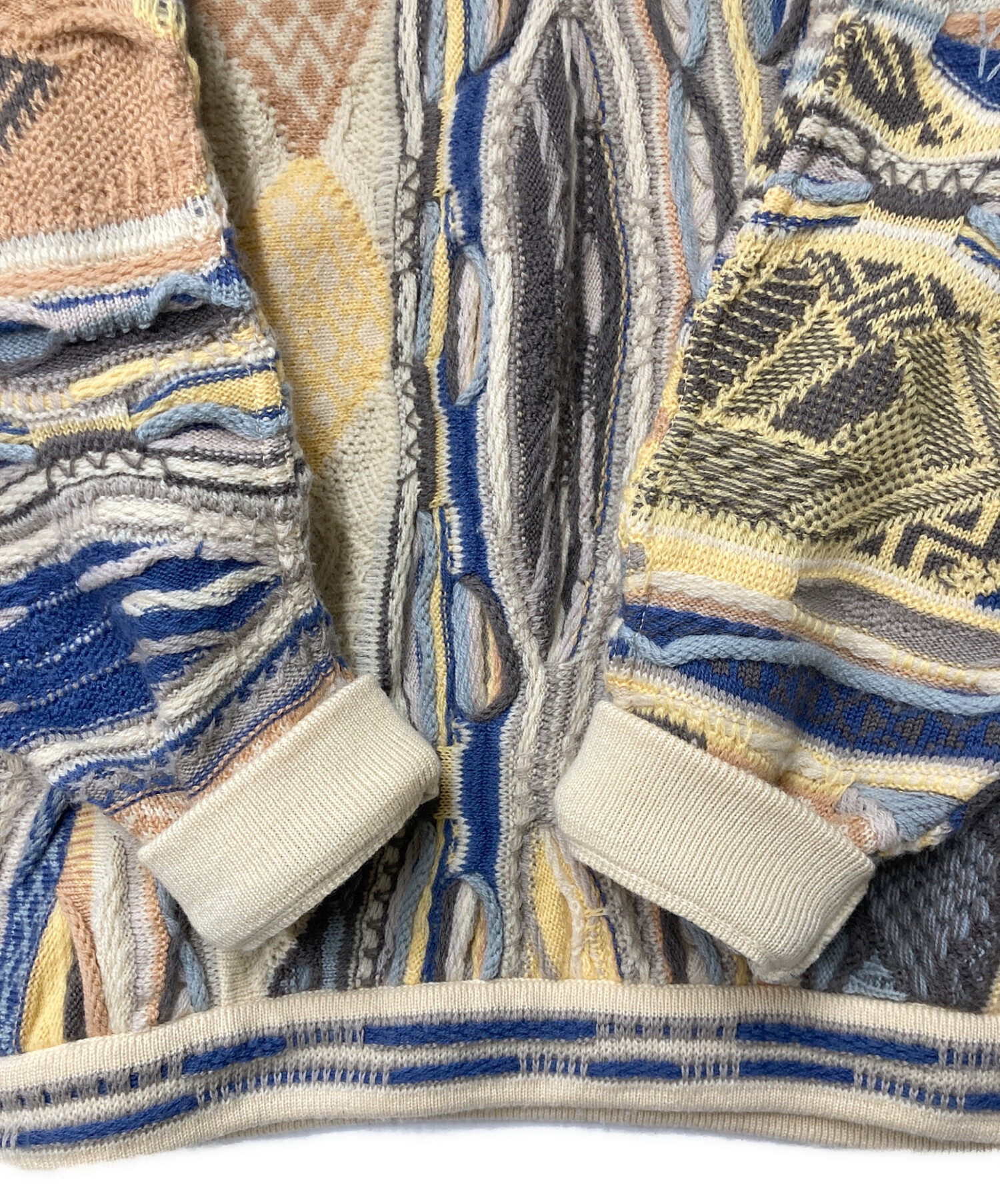 中古・古着通販】Coogi (クージー) 3Dクルーネックニット マルチカラー 