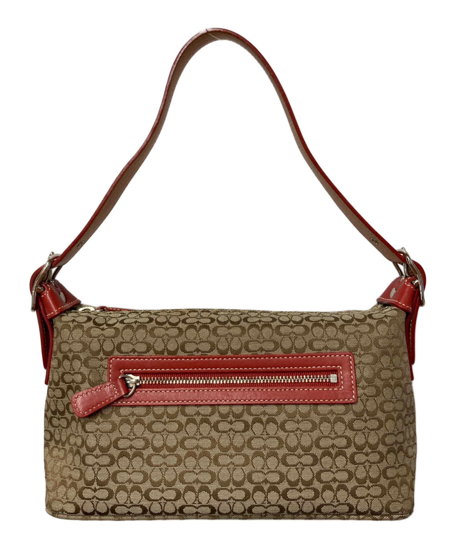 中古・古着通販】COACH (コーチ) ミニシグネチャーハンドバッグ
