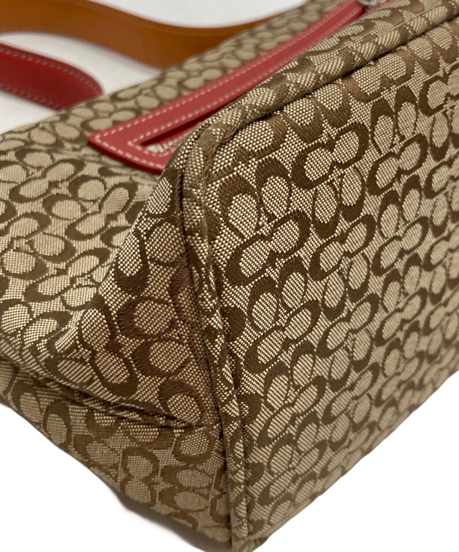 中古・古着通販】COACH (コーチ) ミニシグネチャーハンドバッグ 