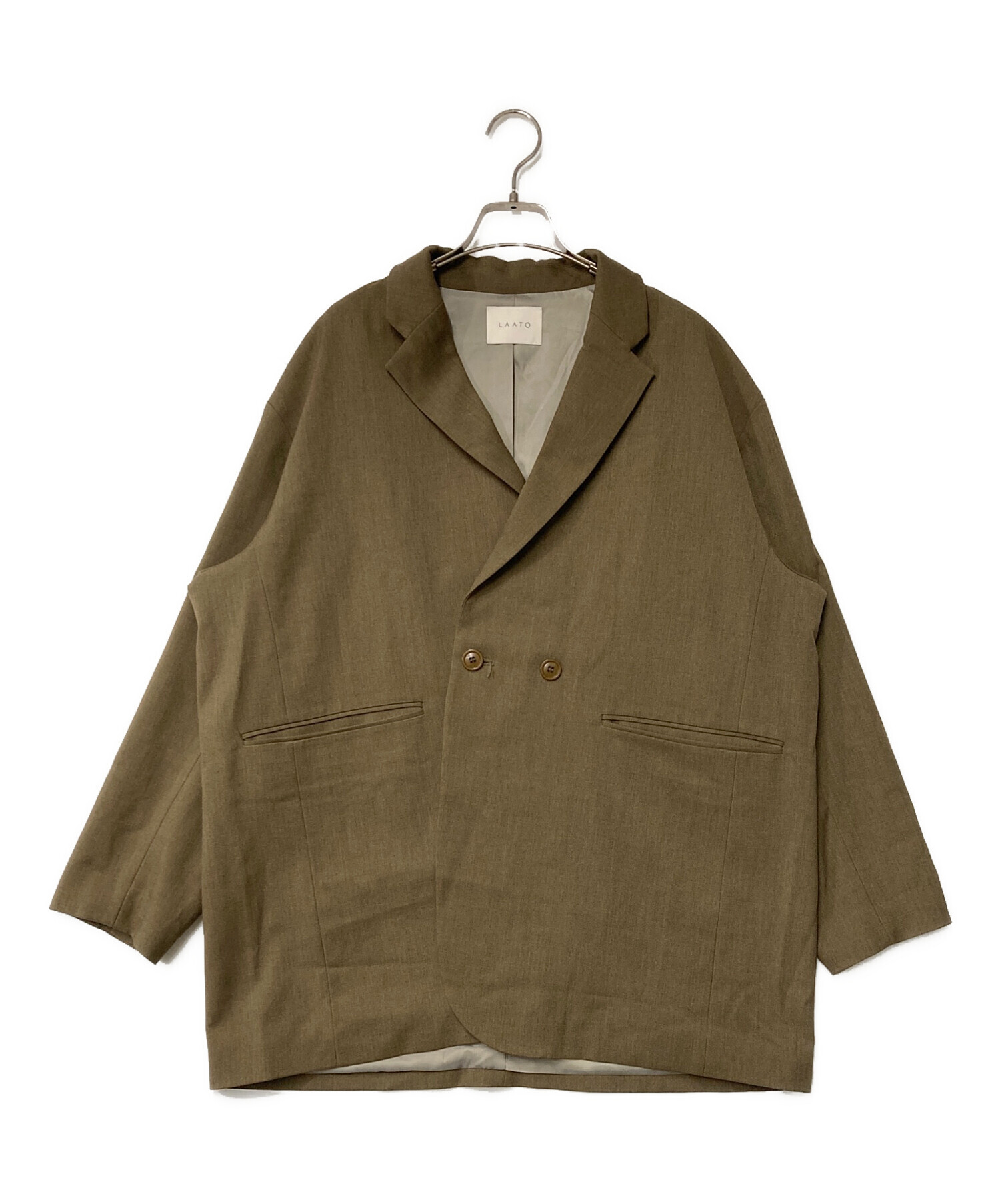 中古・古着通販】LAATO (ラート) over jacket ブラウン サイズ:FREE