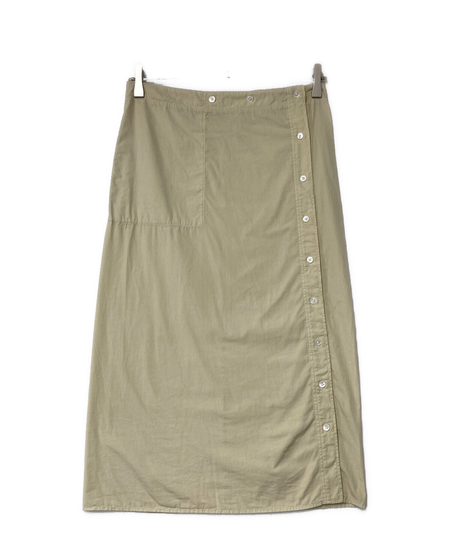 1er arrondissement カーキラップスカート マキスカート アイライン