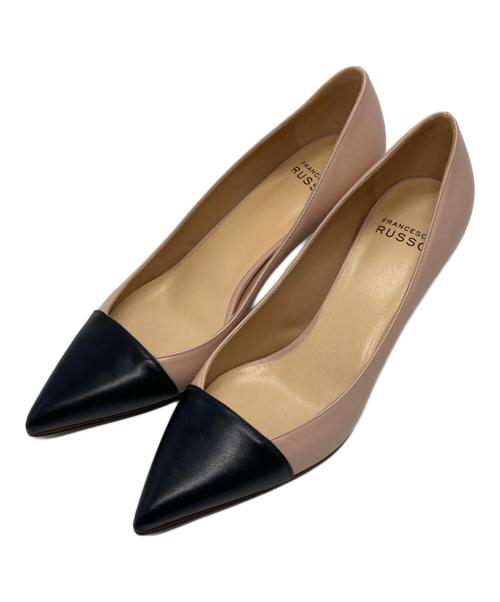 【FRANCESCO RUSSO】フランチェスコ ルッソ極美品オレンジハイヒール FRANCESCO RUSSO】フランチェスコ ルッソ極美品オレンジハイヒール