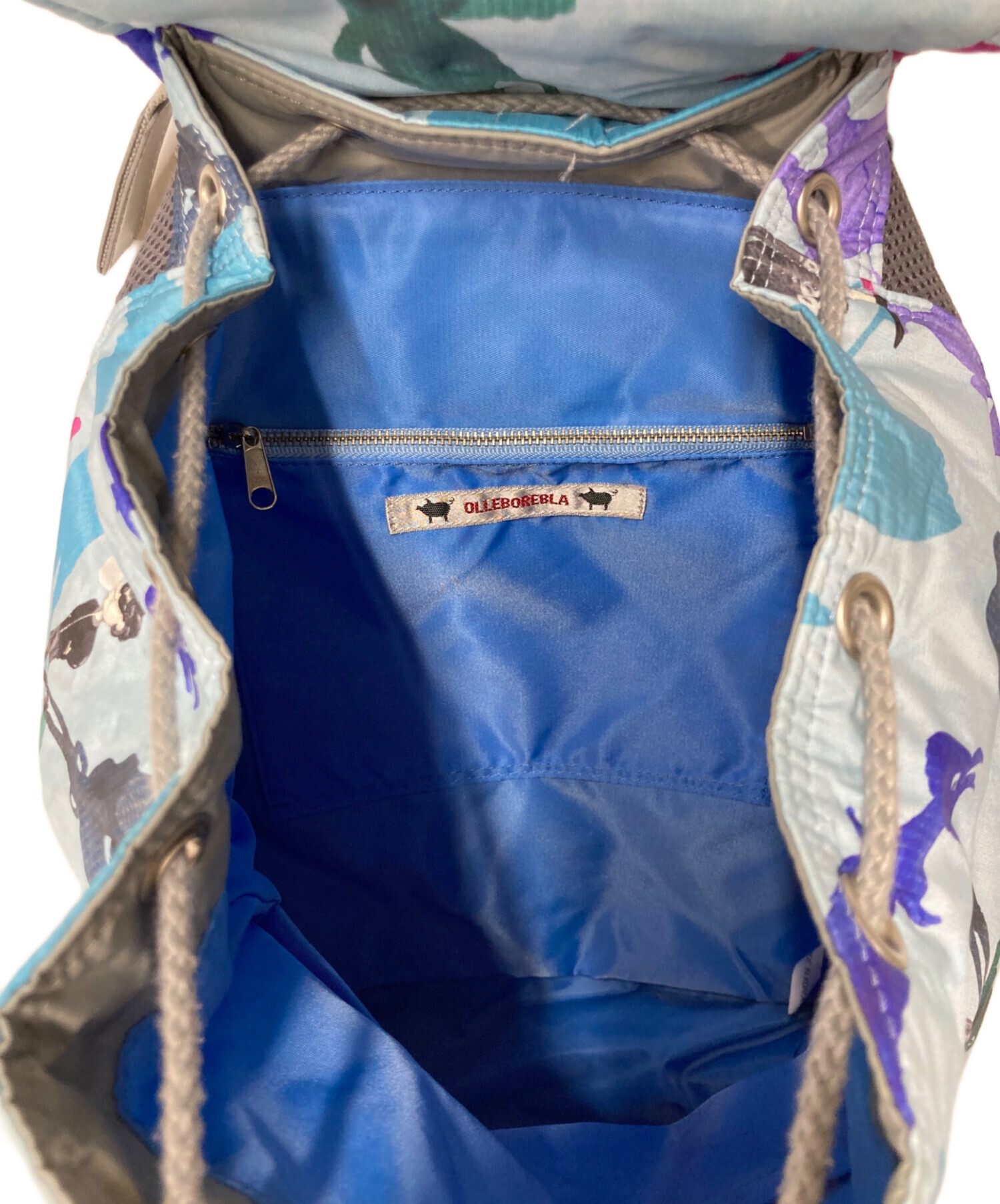 中古・古着通販】OLLEBOREBLA (アルベロベロ) 総柄リュック ブルー