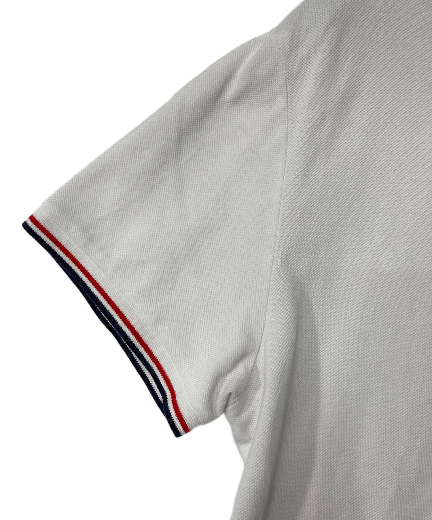 中古・古着通販】MONCLER (モンクレール) ポロシャツ ホワイト サイズ