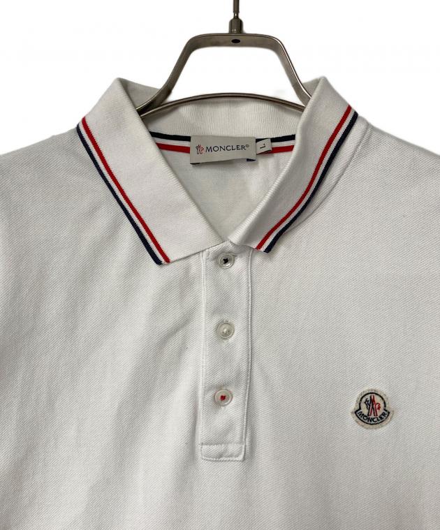 中古・古着通販】MONCLER (モンクレール) ポロシャツ ホワイト サイズ