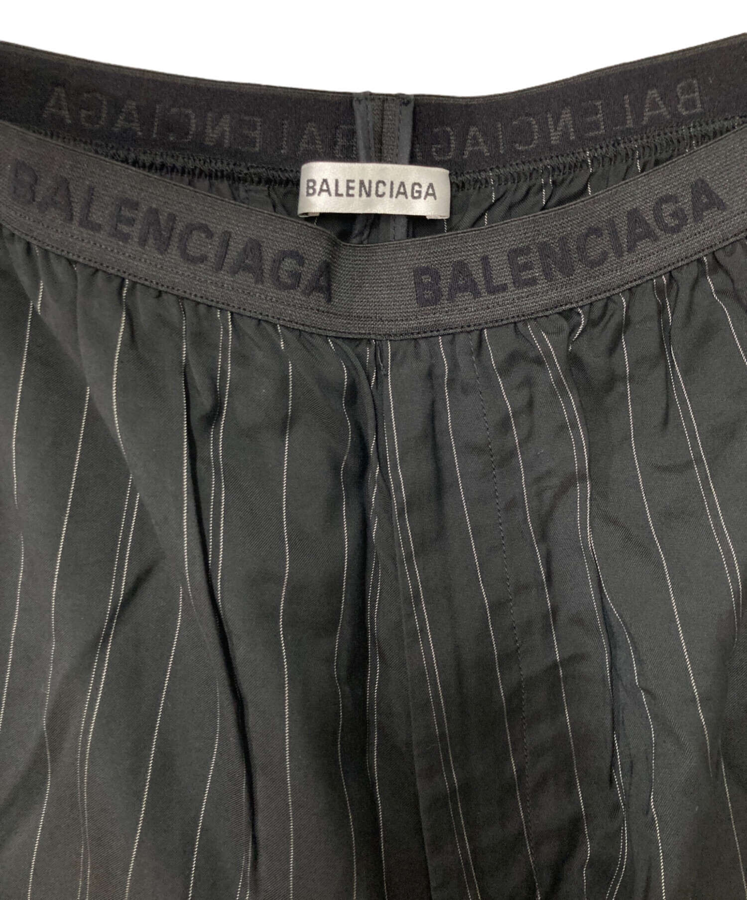 中古・古着通販】BALENCIAGA (バレンシアガ) ウエストロゴ ストライプ