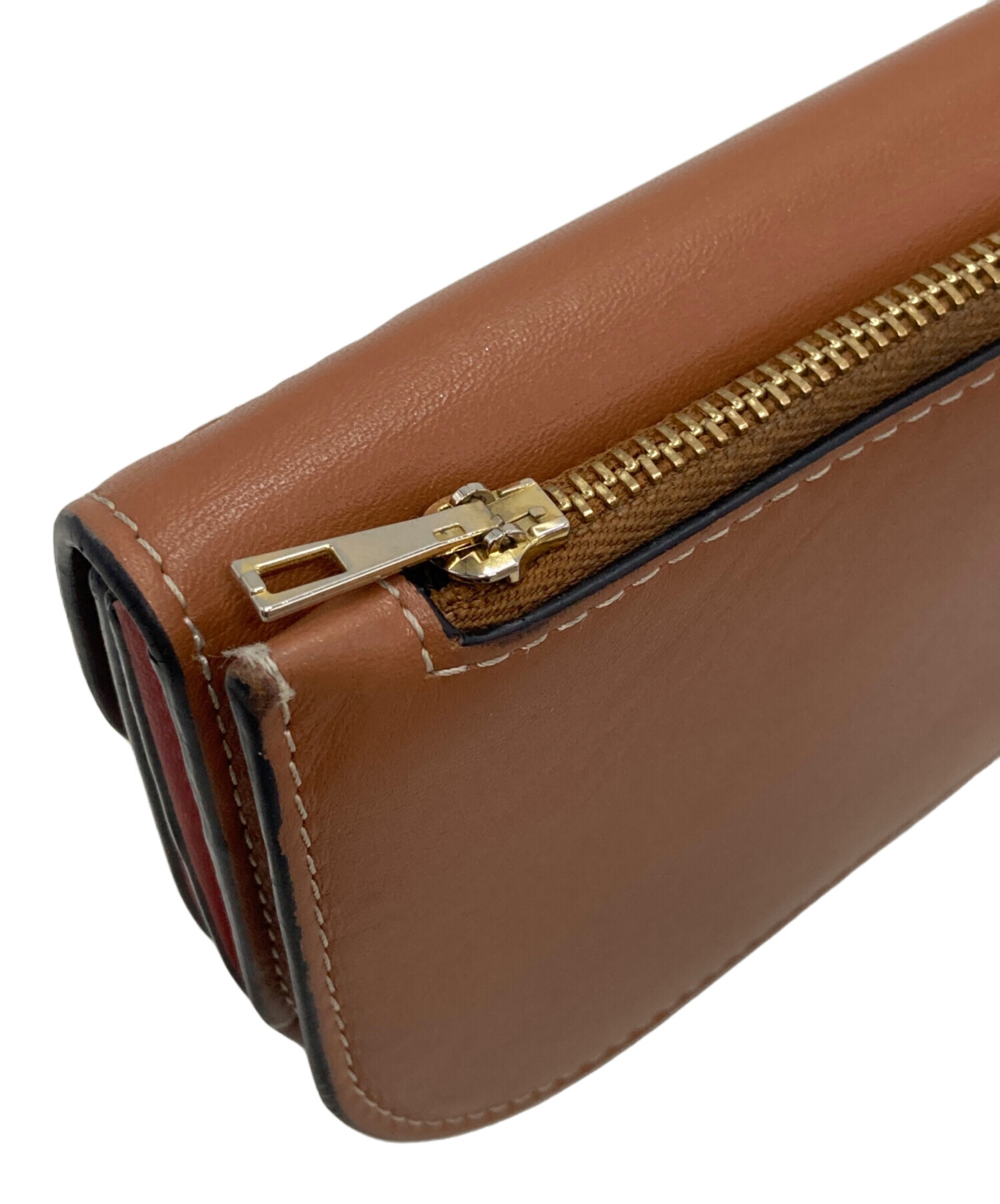 LOEWE ロエベ 財布・ケース  茶 【古着】【中古】【送料無料】 中古・古着通販】LOEWE (ロエベ) 長財布 ブラウン｜ブランド・古着通販