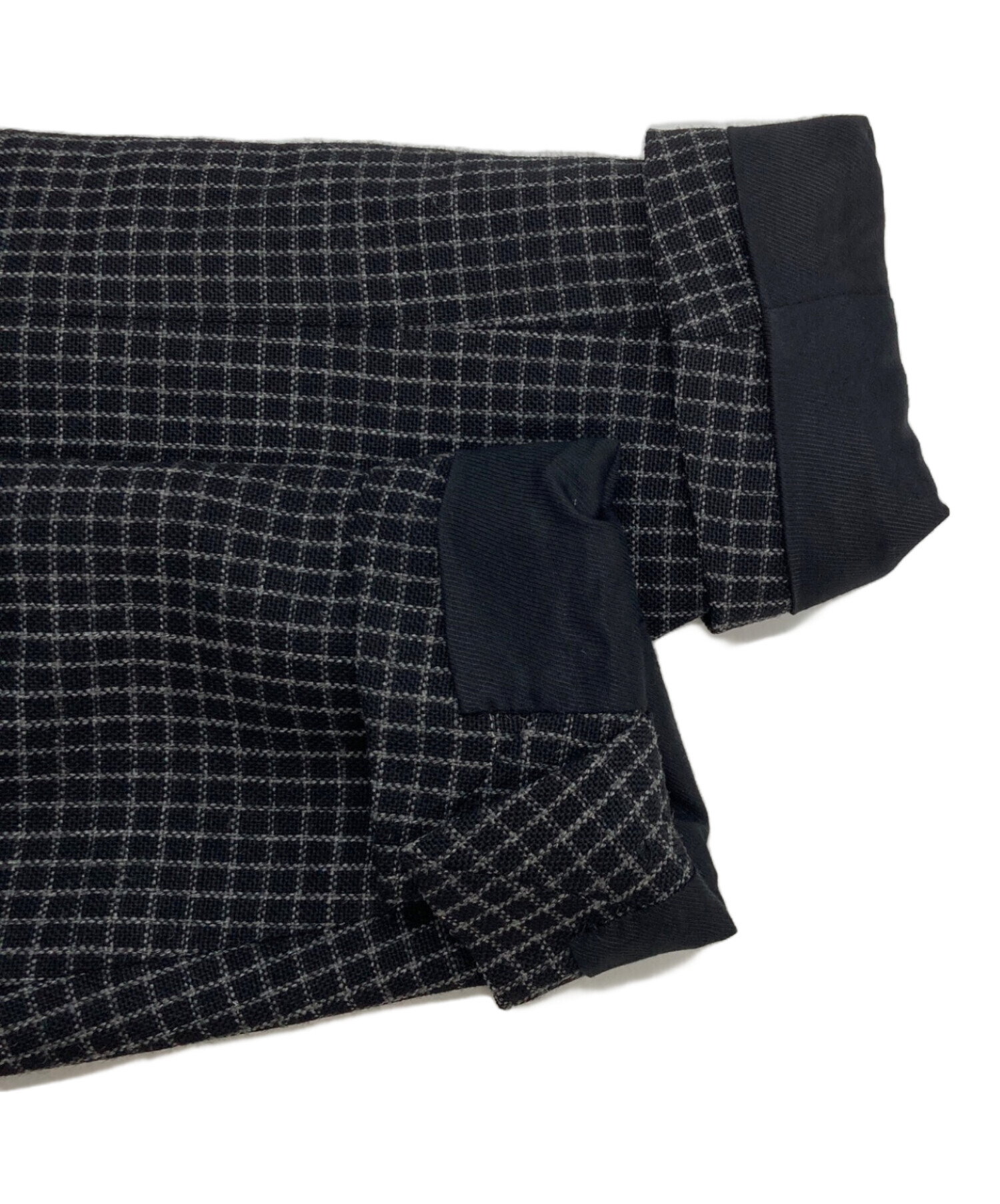 中古・古着通販】MARNI (マルニ) チェック柄チェスターコート ブラック
