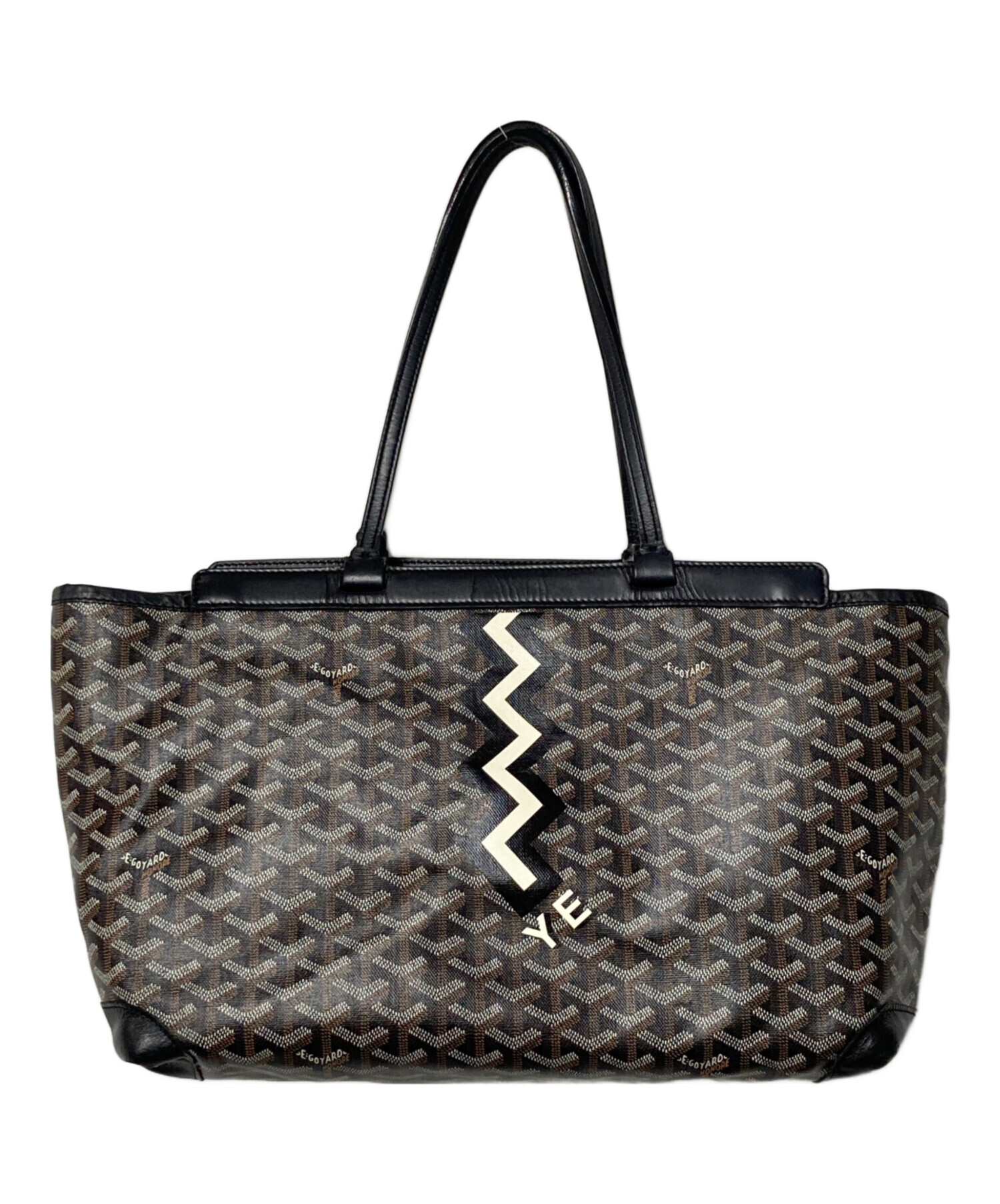 中古・古着通販】GOYARD (ゴヤール) ベルシャスPM ブラック×ブラウン