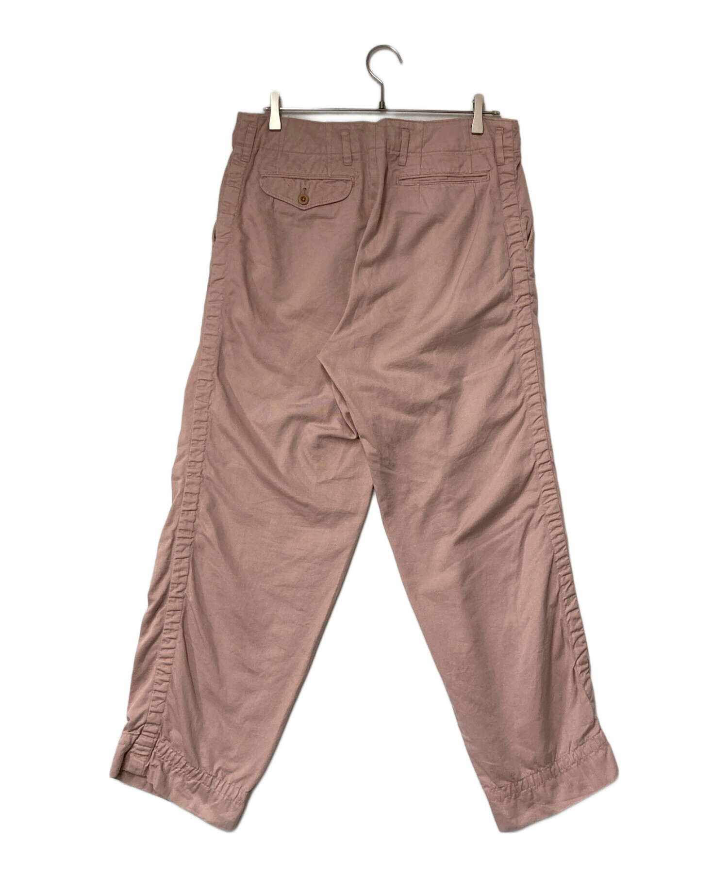 kolor カラー 製品染 チノクロス タック ワイド パンツ