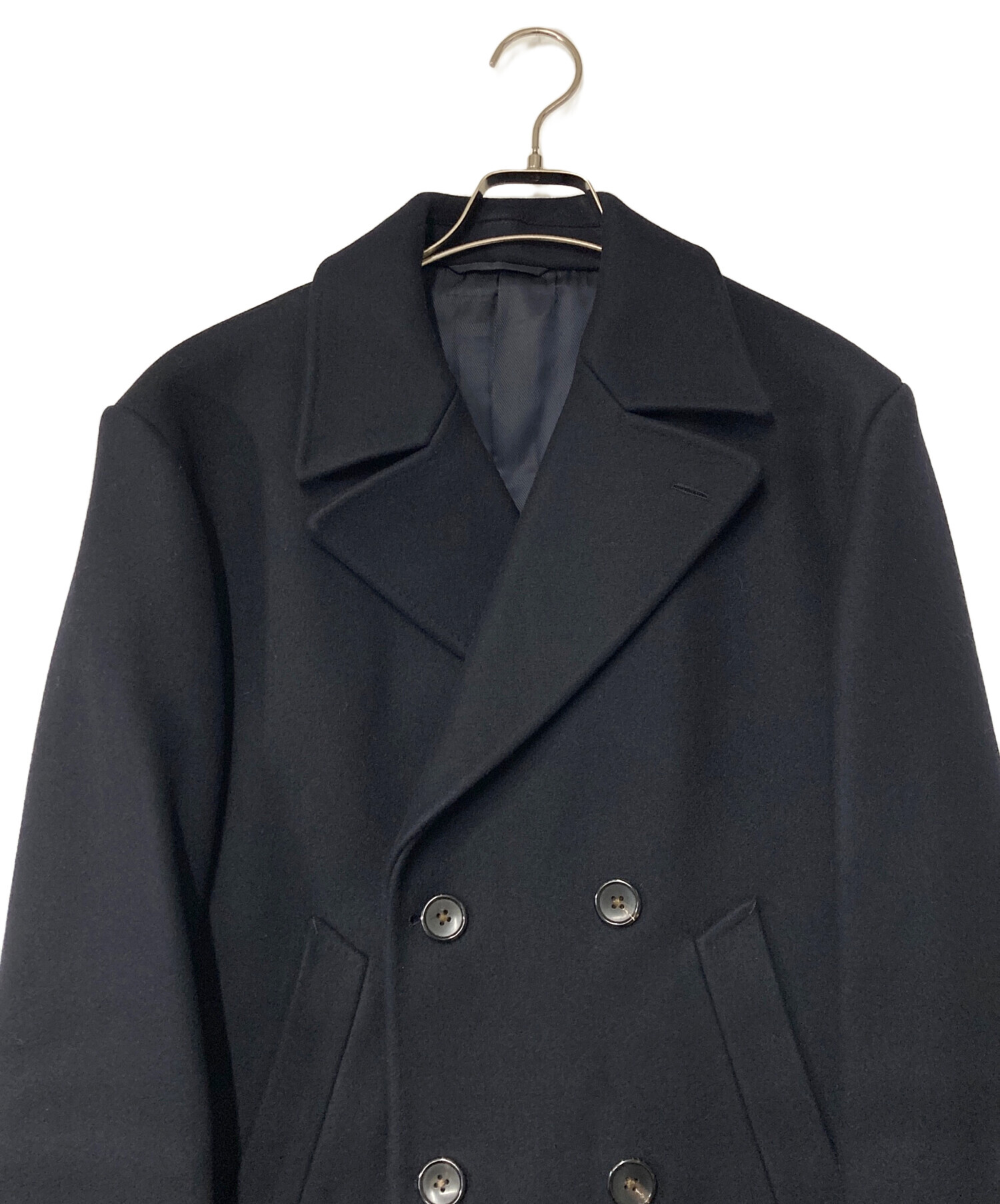 SOVEREIGN ソブリン チェスターコート 42(XS位) 紺 【古着】【中古】 中古・古着通販】SOVEREIGN (ソブリン) カシミヤ混コート ネイビー