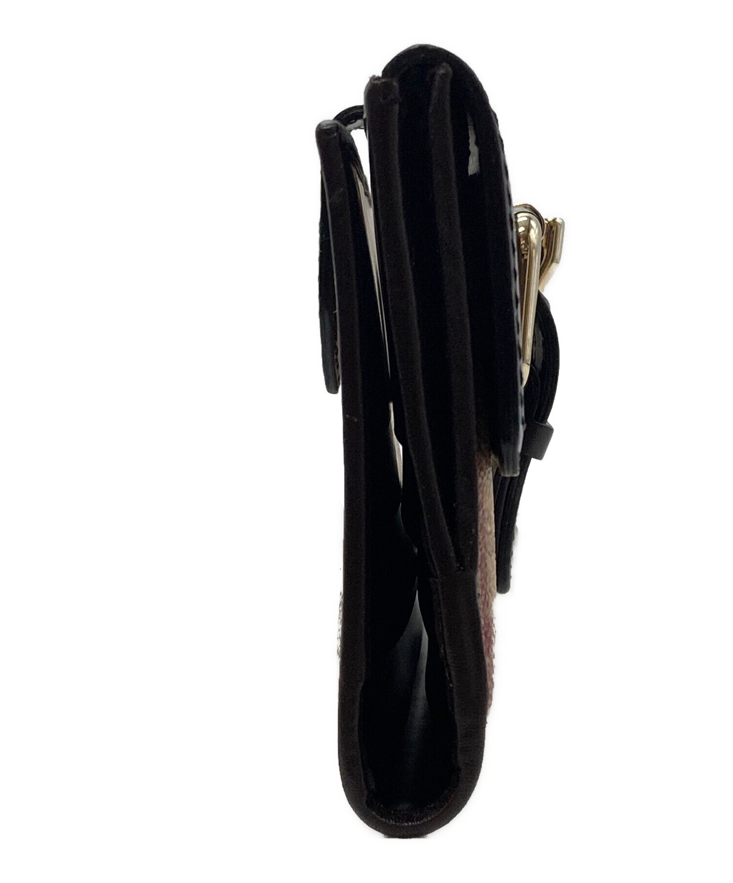中古・古着通販】BURBERRY (バーバリー) ホースロゴノバチェック長財布 