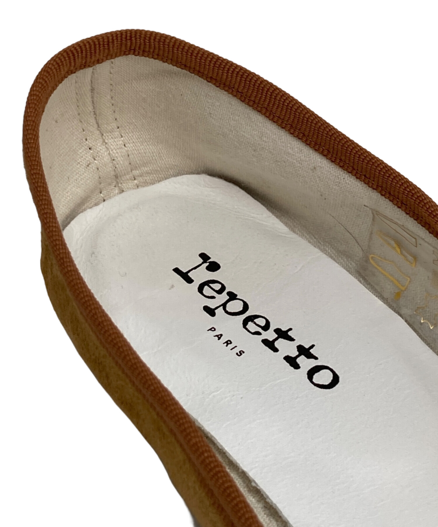 最終お値下げ　Repetto レペット　ブラウン フラットシューズ 中古・古着通販】repetto (レペット) バレエフラットシューズ ブラウン