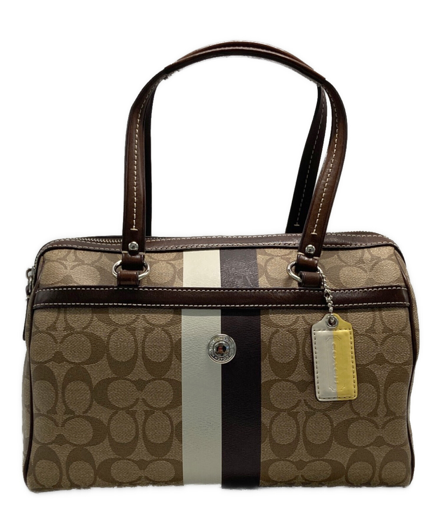 中古・古着通販】COACH (コーチ) ヘリテージストライプシグネチャー 