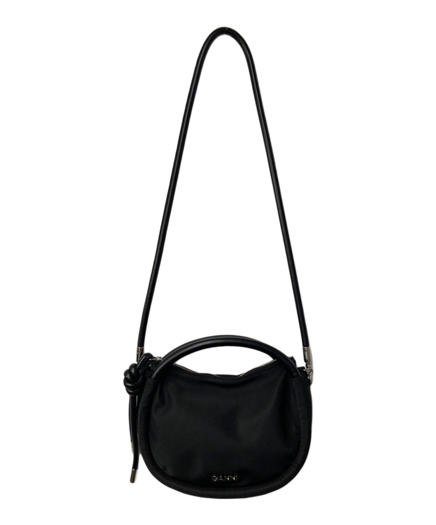中古・古着通販】GANNI (ガニー) KNOT MINI BAG ブラック サイズ:ONE 