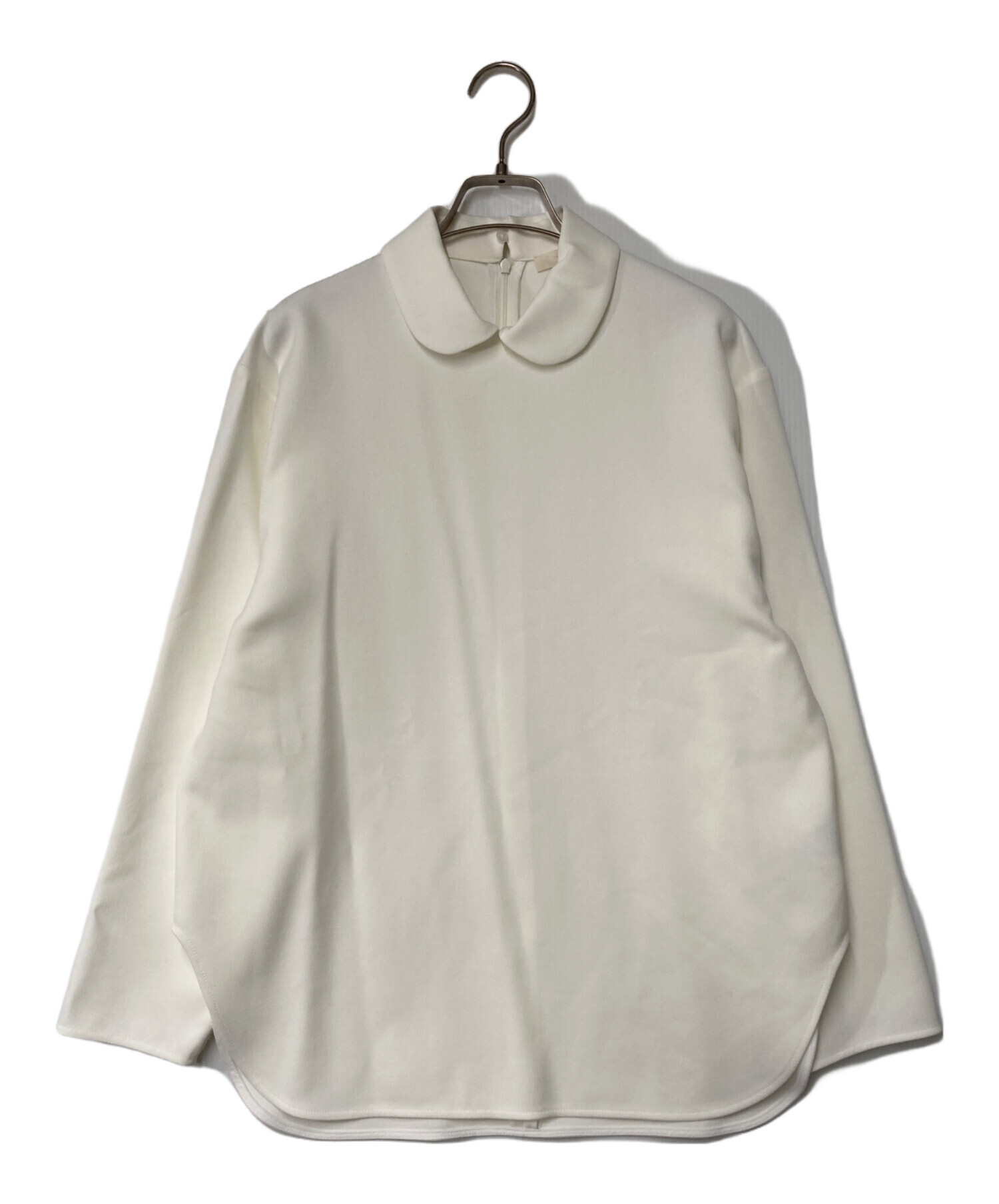 yori ダブルクロス丸襟カラーブラウス