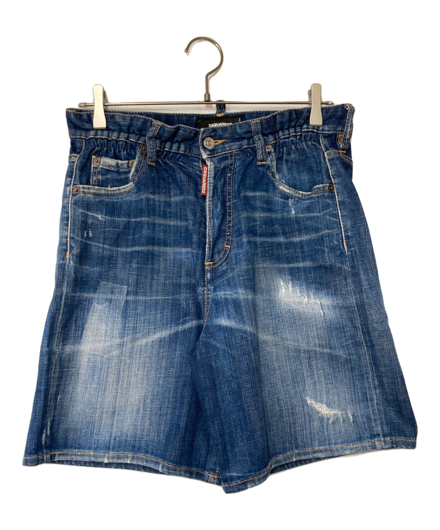 中古・古着通販】DSQUARED2 (ディースクエアード) デニムハーフパンツ 