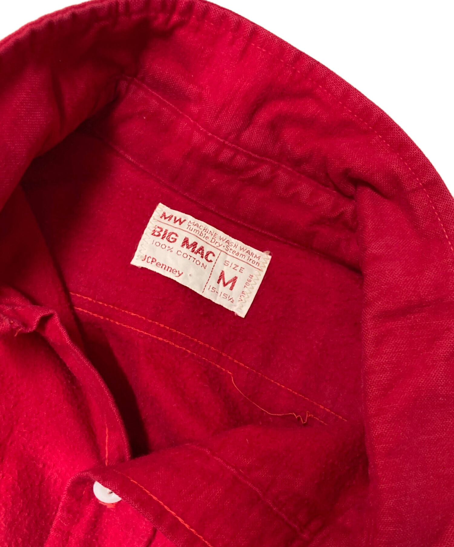 中古・古着通販】big mac (ビッグマック) 70's コットンネルシャツ