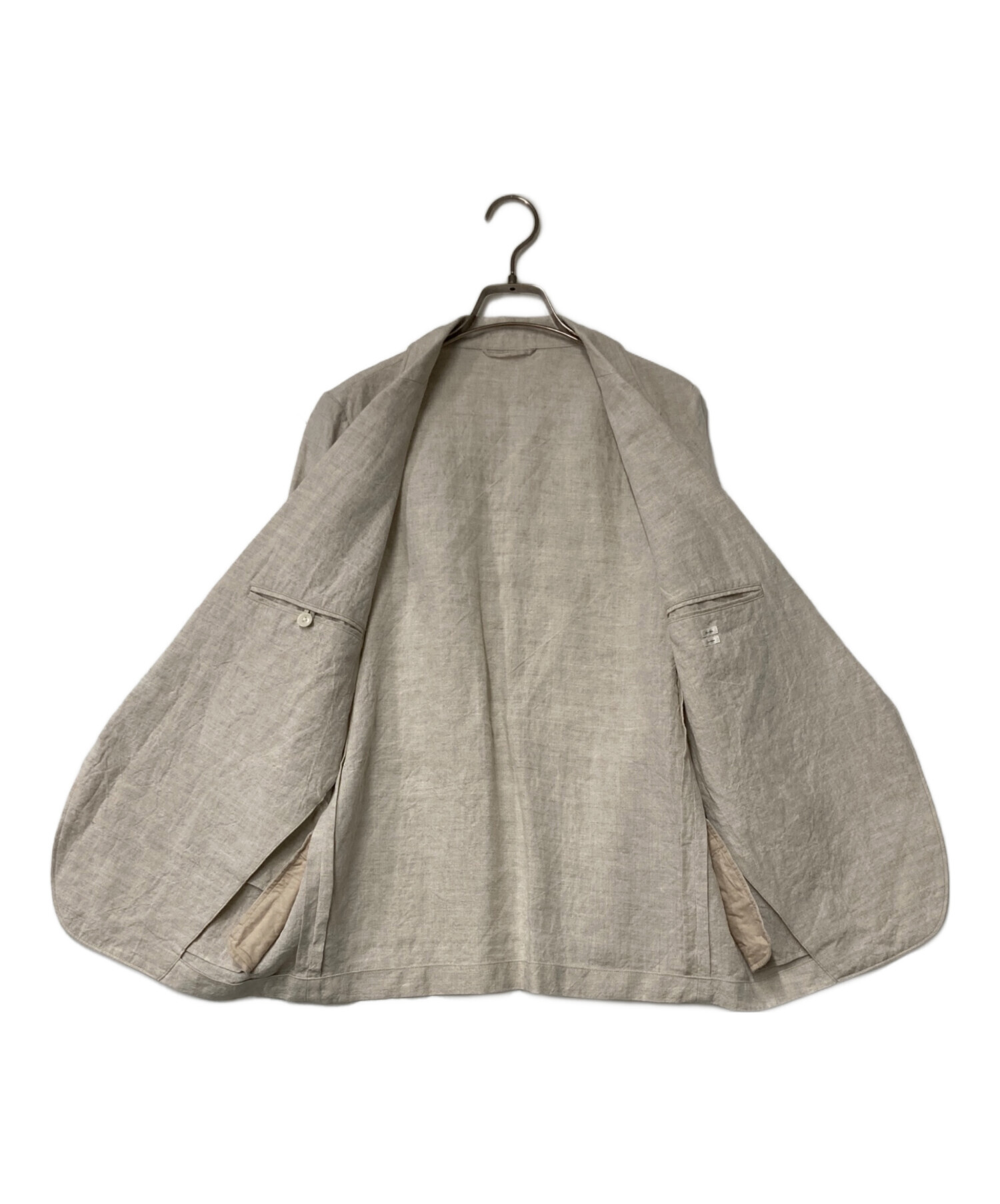 中古・古着通販】BLURHMS (ブラームス) リネン混ジャケット アイボリー