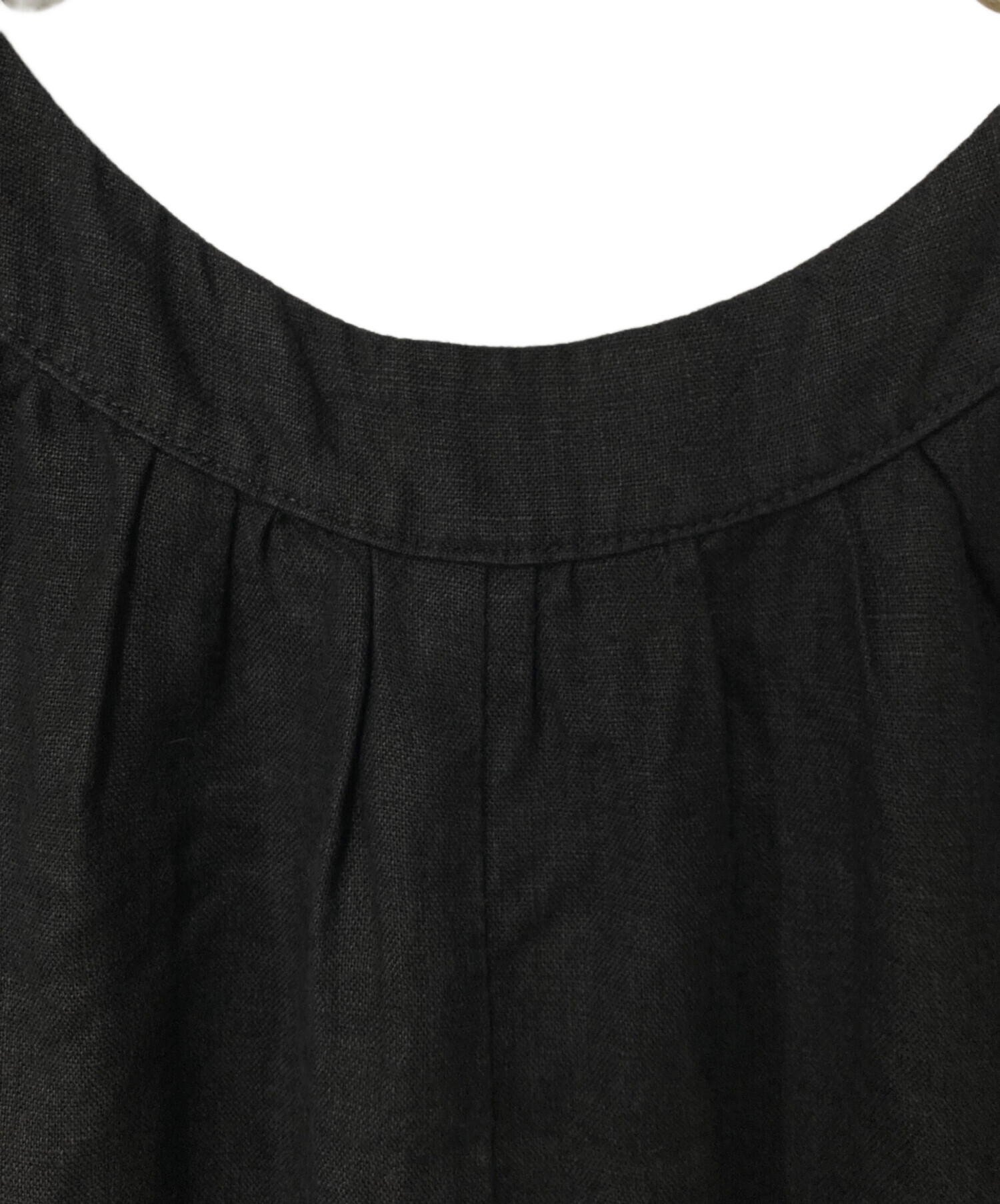 中古・古着通販】GIEDRIUS (ギェドリュス) リネンワンピース ブラック