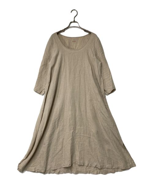 中古・古着通販】KAPITAL (キャピタル) リネンワンピース ベージュ