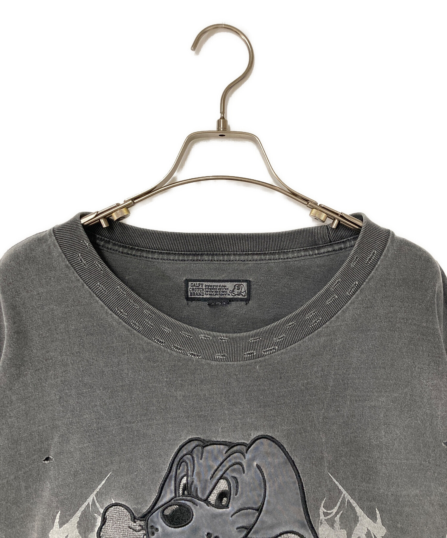中古・古着通販】GALFY (ガルフィー) 染め染めわんちゃんボロボロ Tee