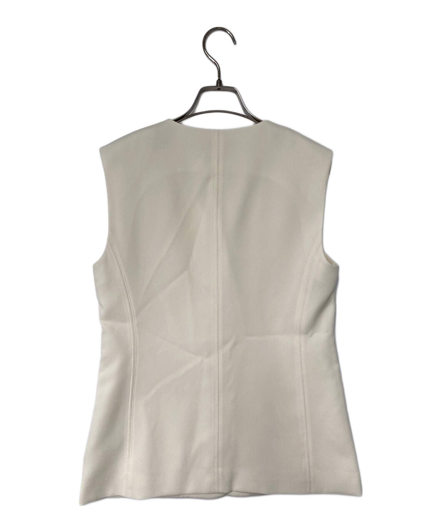 新品　近年モデル　セオリー　ジレ　ベスト　ロング　 GRACIE FULTON 中古・古着通販】theory (セオリー) SATIN CREPE ZIGZAG VEST サテン