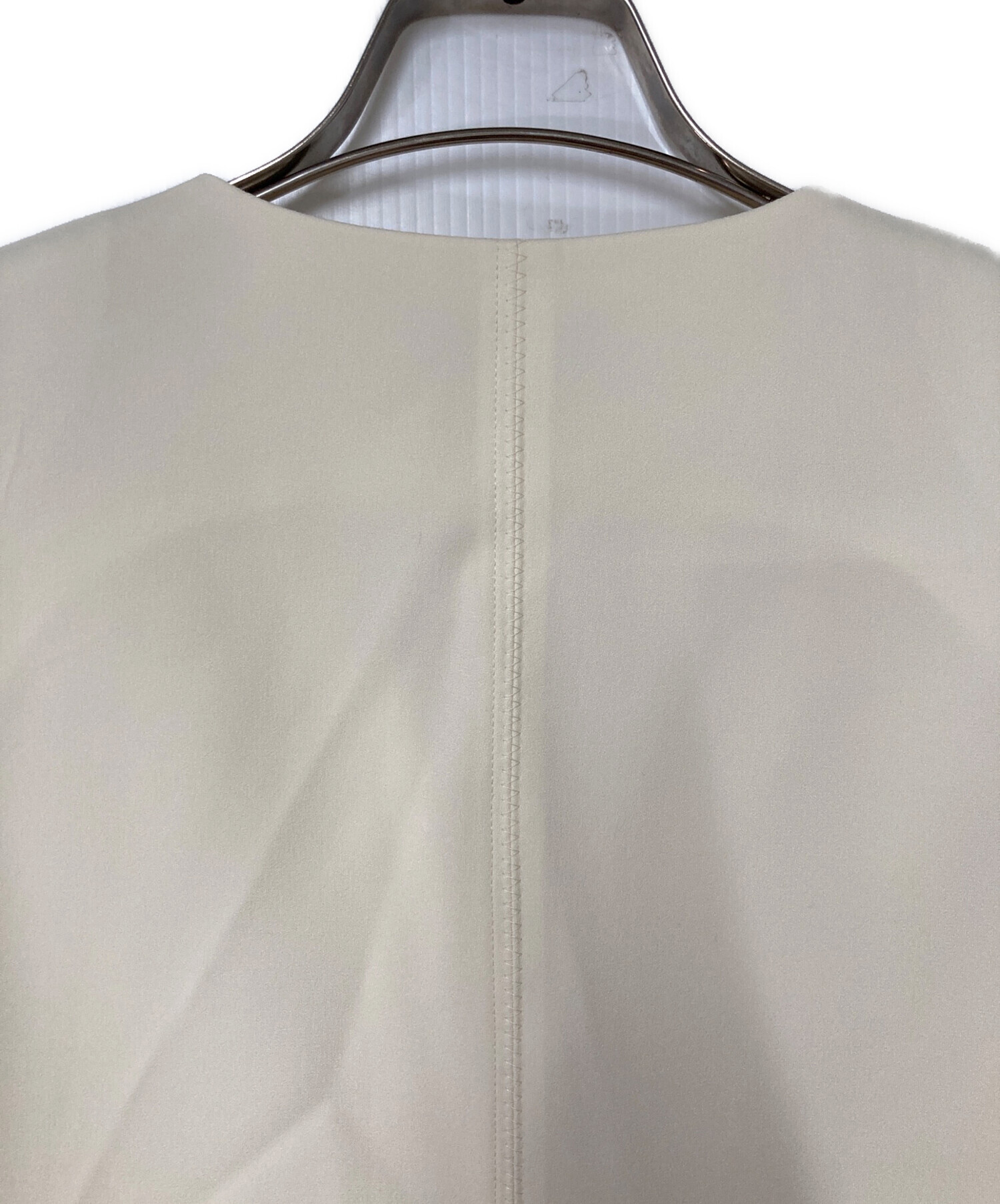 中古・古着通販】theory (セオリー) SATIN CREPE ZIGZAG VEST サテン