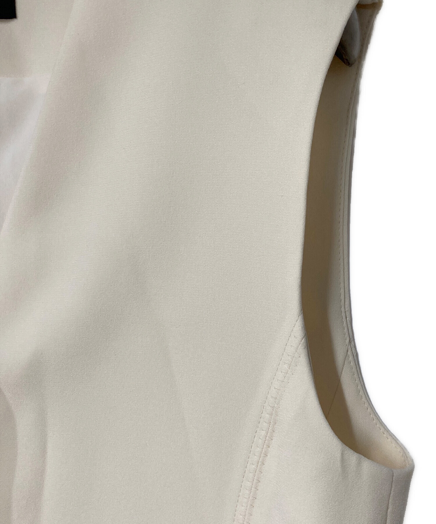 中古・古着通販】theory (セオリー) SATIN CREPE ZIGZAG VEST サテン