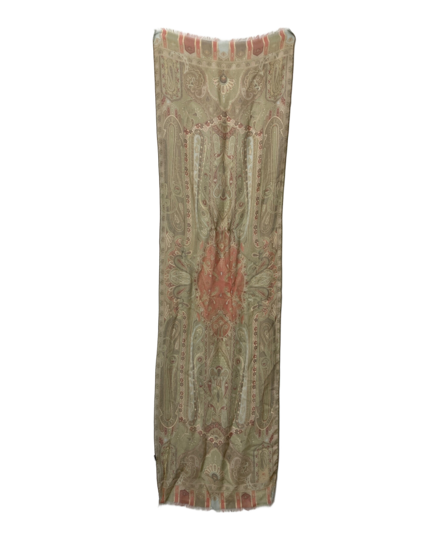 中古・古着通販】ETRO (エトロ) ペイズリー柄シルクストール ベージュ