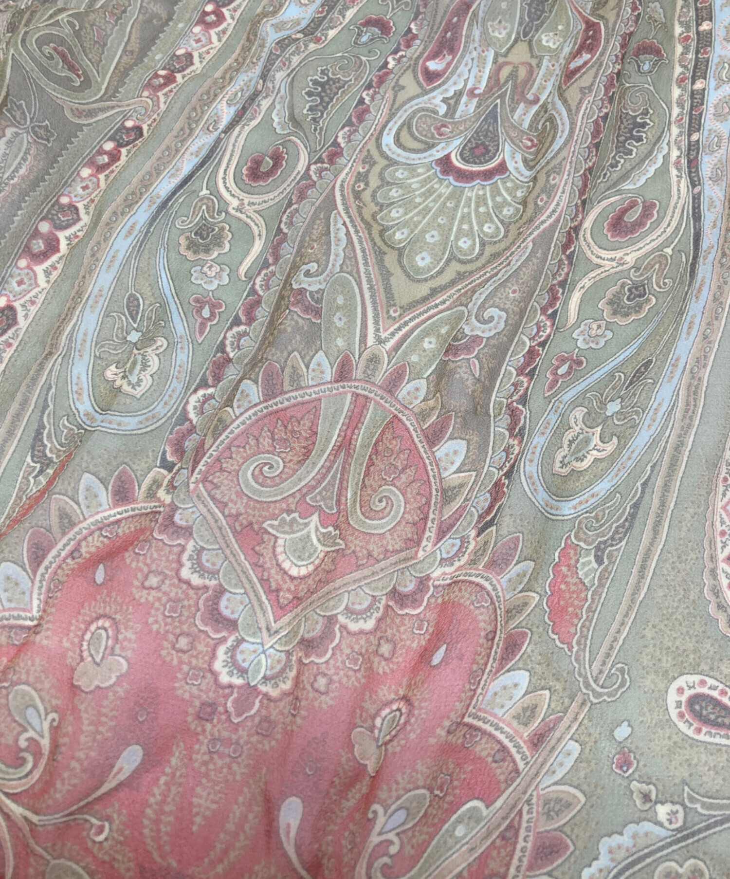 中古・古着通販】ETRO (エトロ) ペイズリー柄シルクストール ベージュ