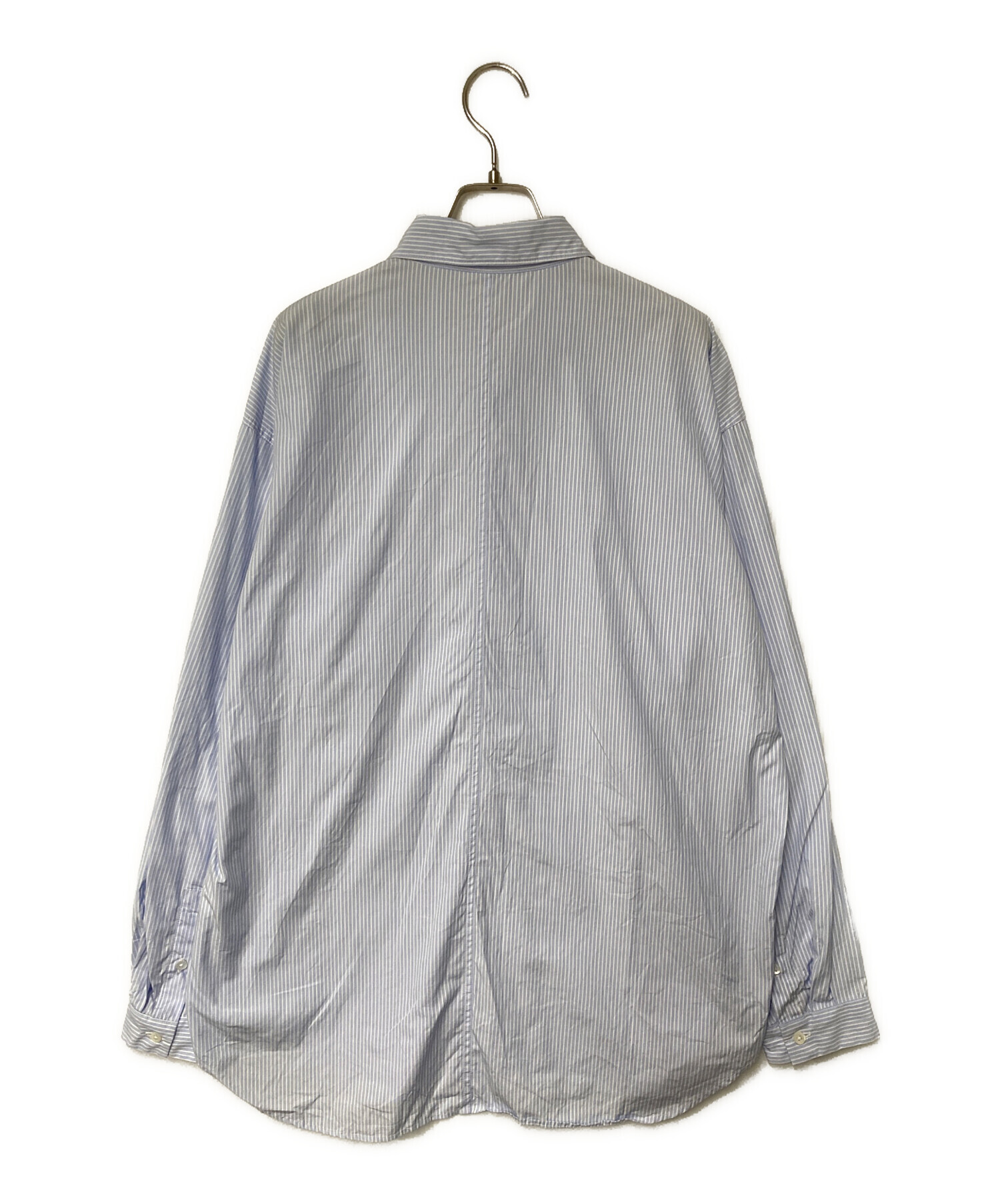 中古・古着通販】ATON (エイトン) GIZA BROAD WASHED SHIRT ブルー 